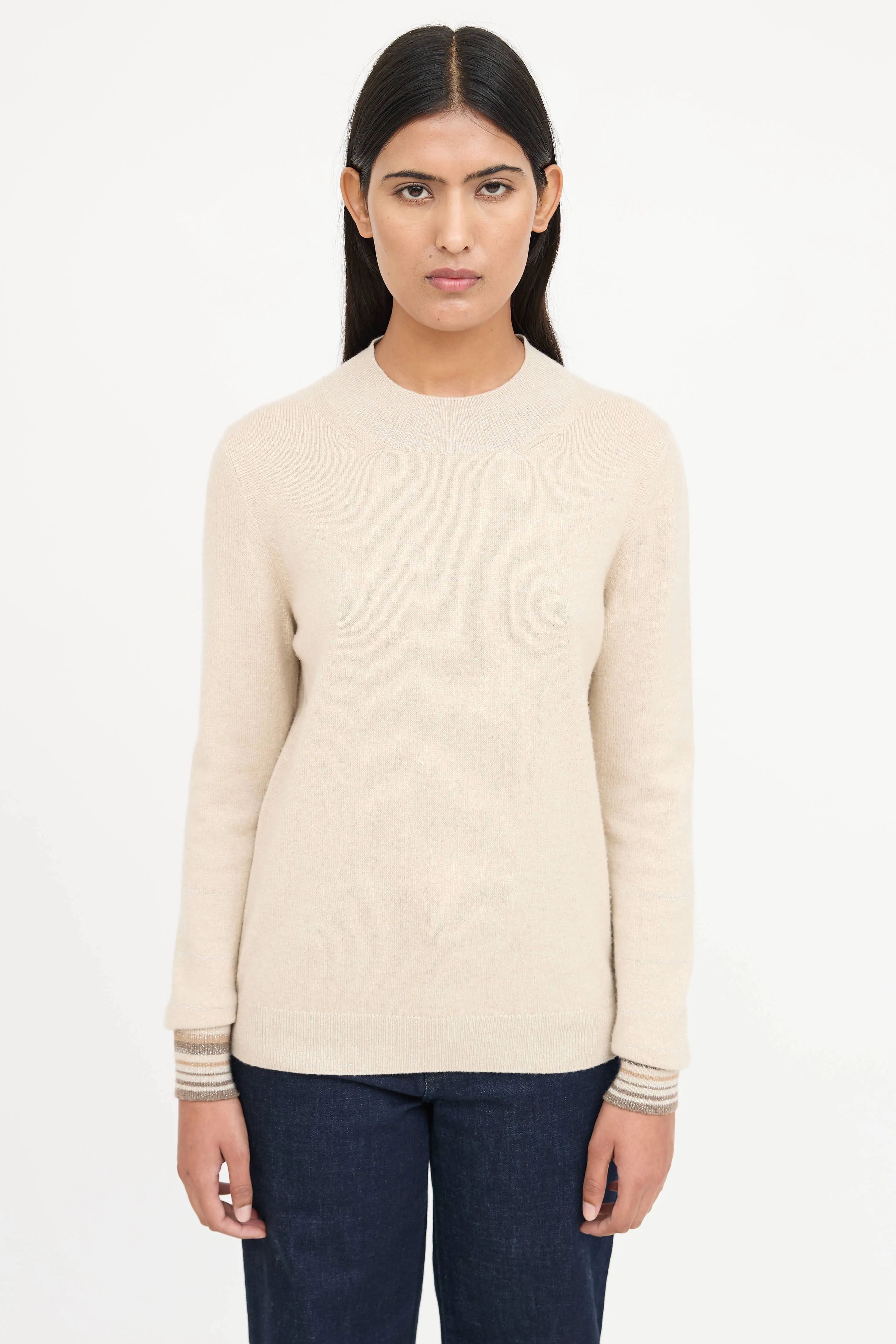 Cashmere Mockneck Sweater sold by VSP Consignment