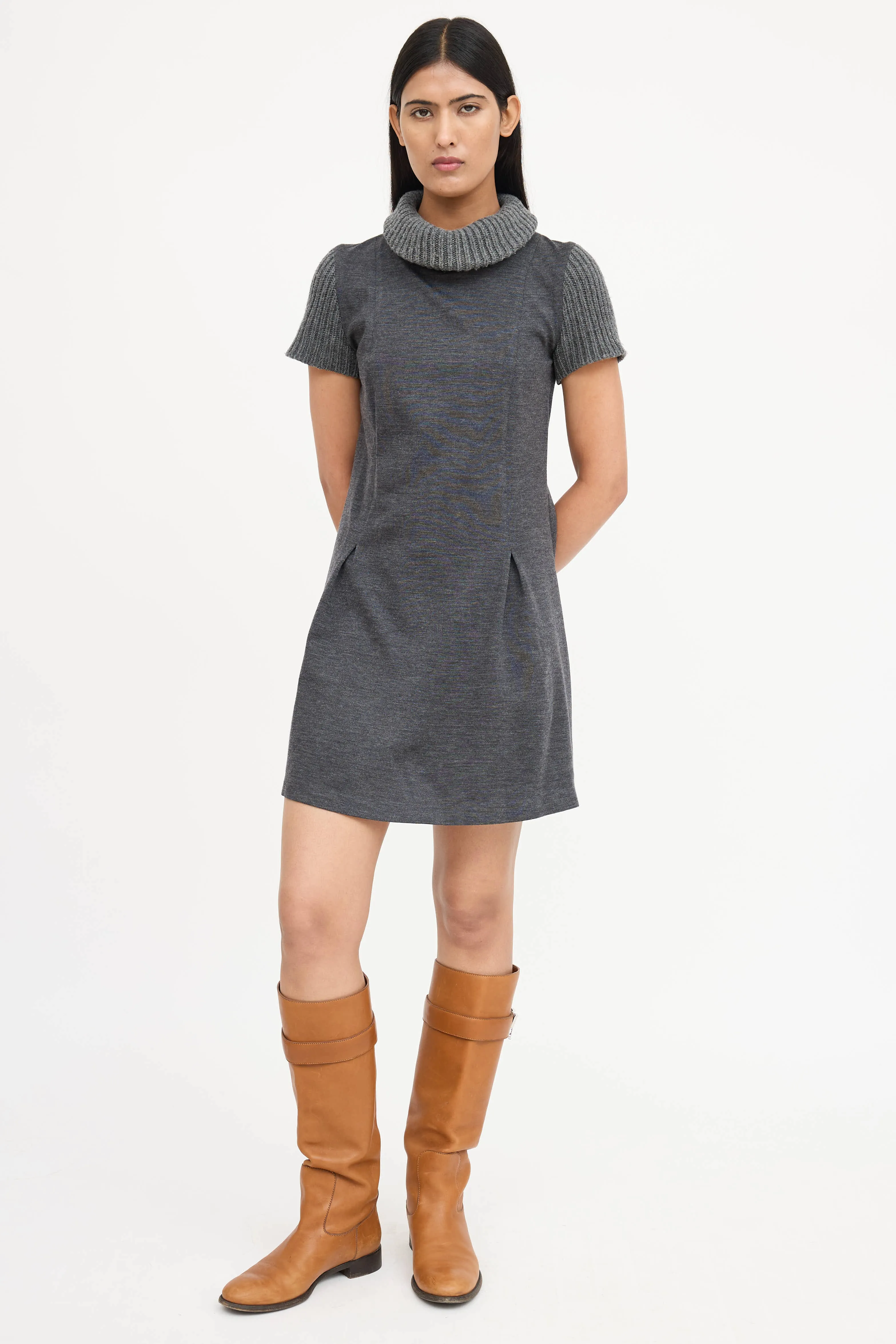 Knit Turtleneck Dress sold by VSP Consignment product image thumbnail 5