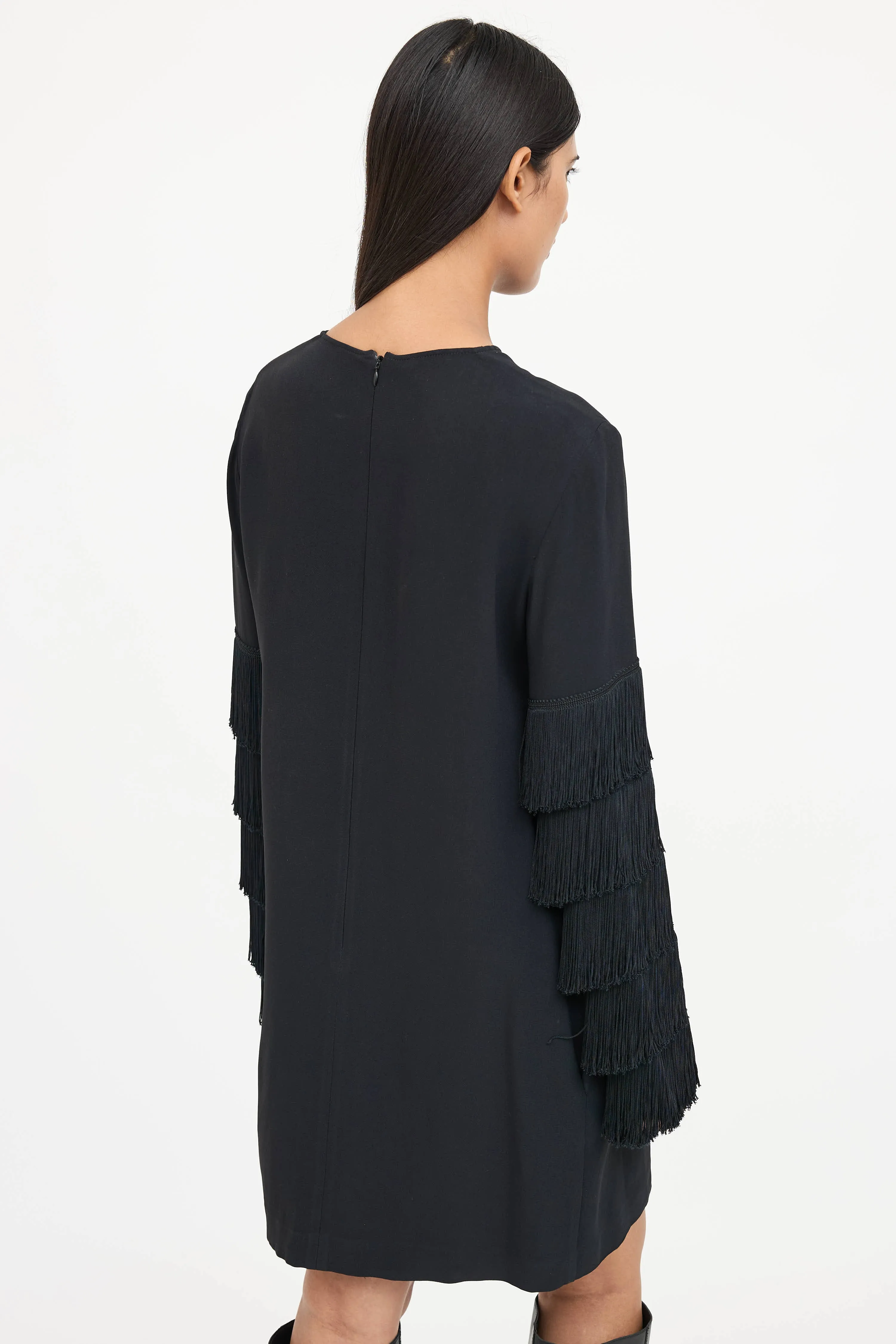 Fringe Embellished Dress sold by VSP Consignment product image thumbnail 4