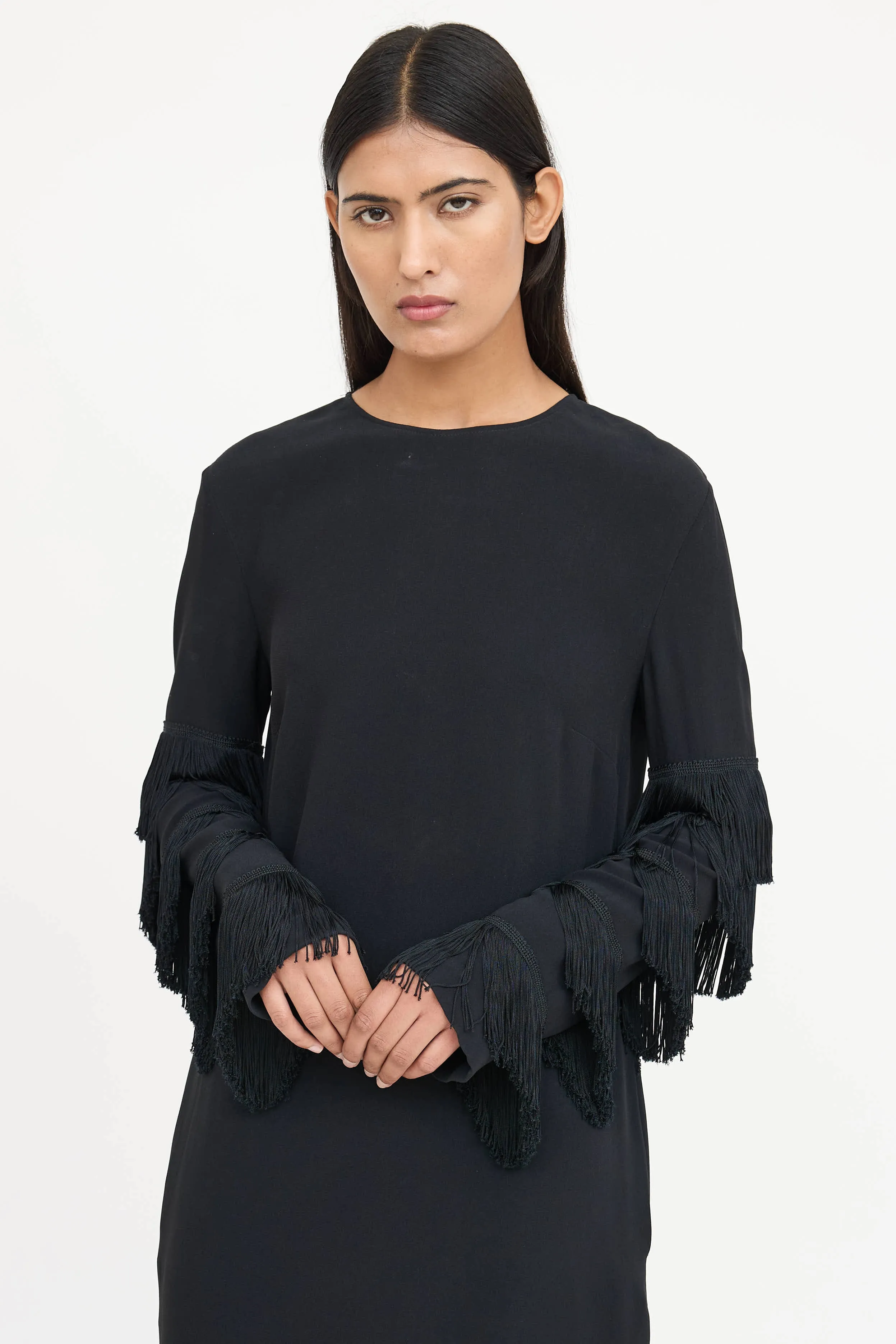 Fringe Embellished Dress sold by VSP Consignment product image thumbnail 2