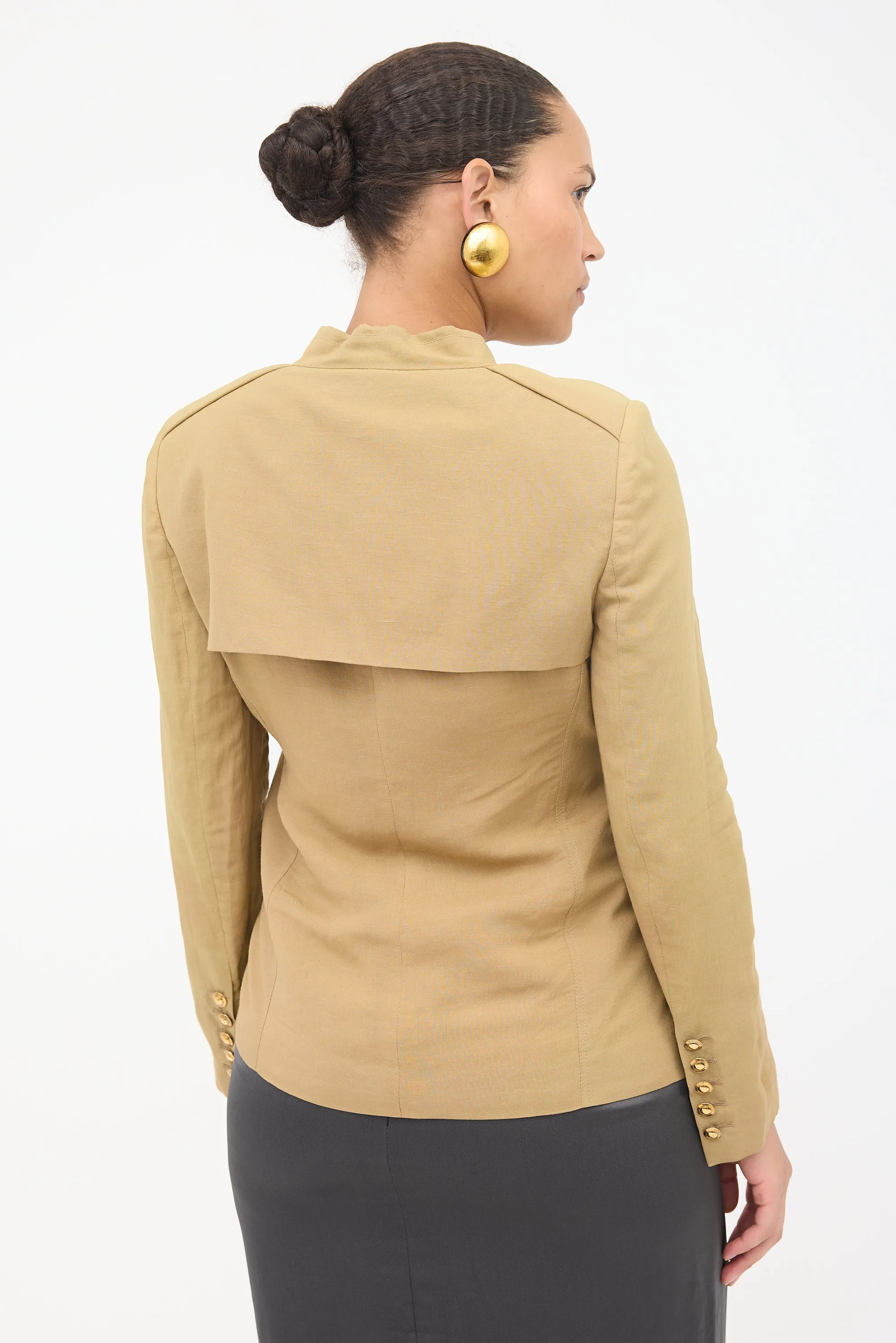 Linen Double Breasted Blazer sold by VSP Consignment product image thumbnail 3