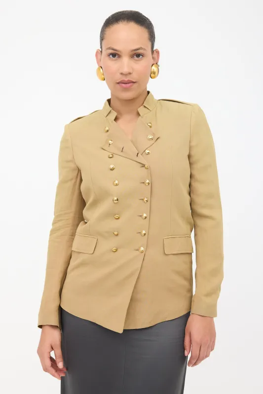 Linen Double Breasted Blazer sold by VSP Consignment