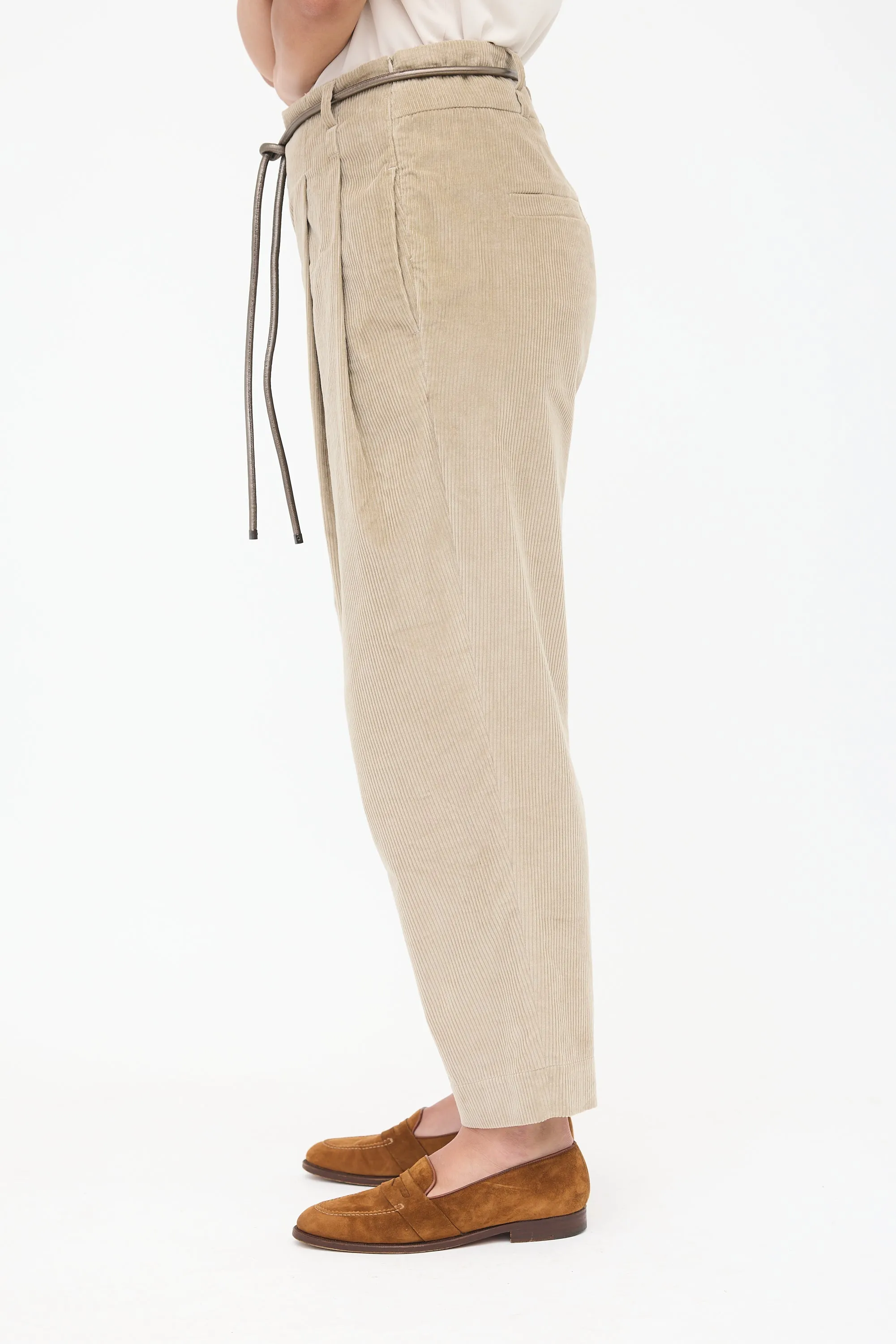 Corduroy Pleated Trouser sold by VSP Consignment product image thumbnail 3