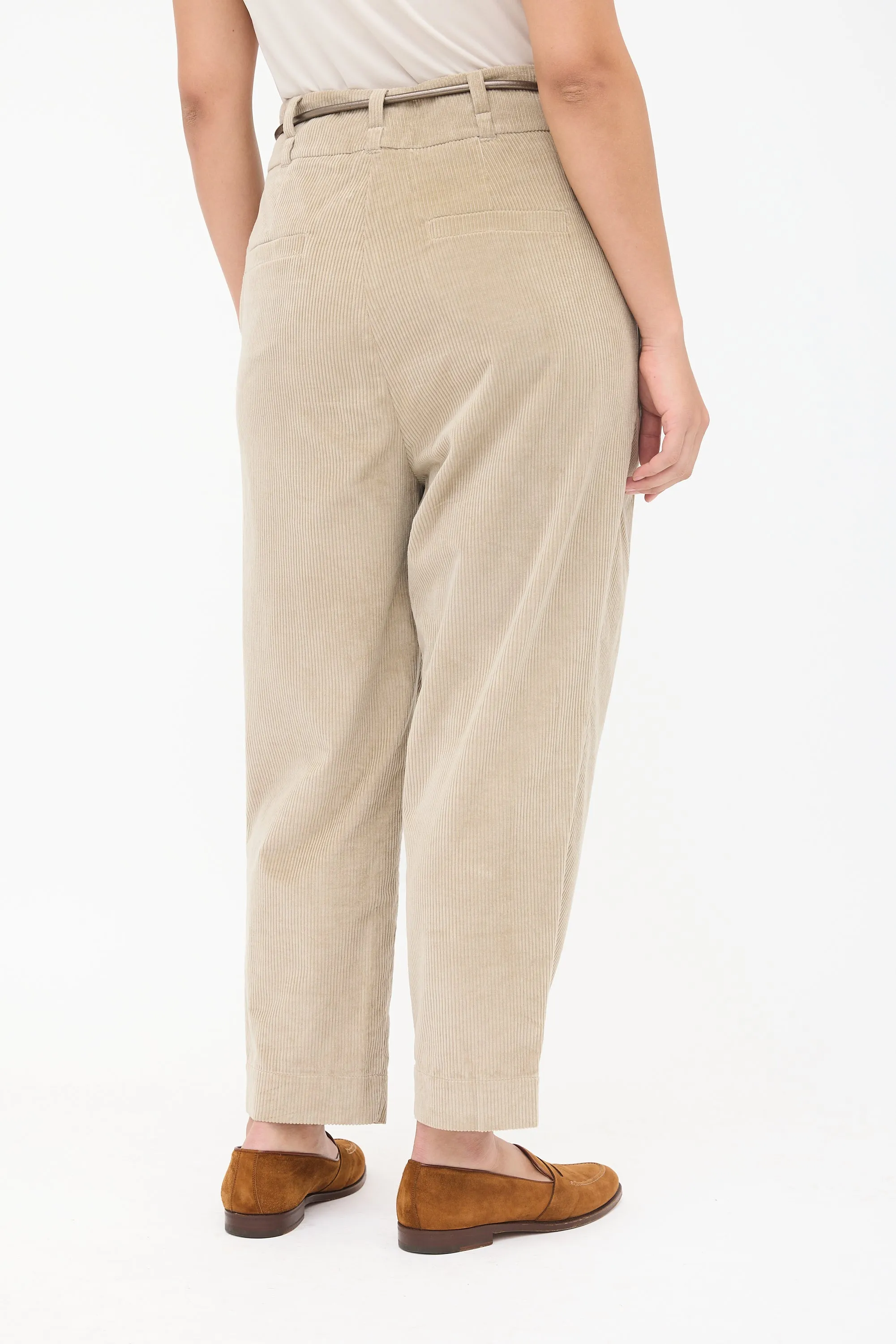 Corduroy Pleated Trouser sold by VSP Consignment product image thumbnail 4