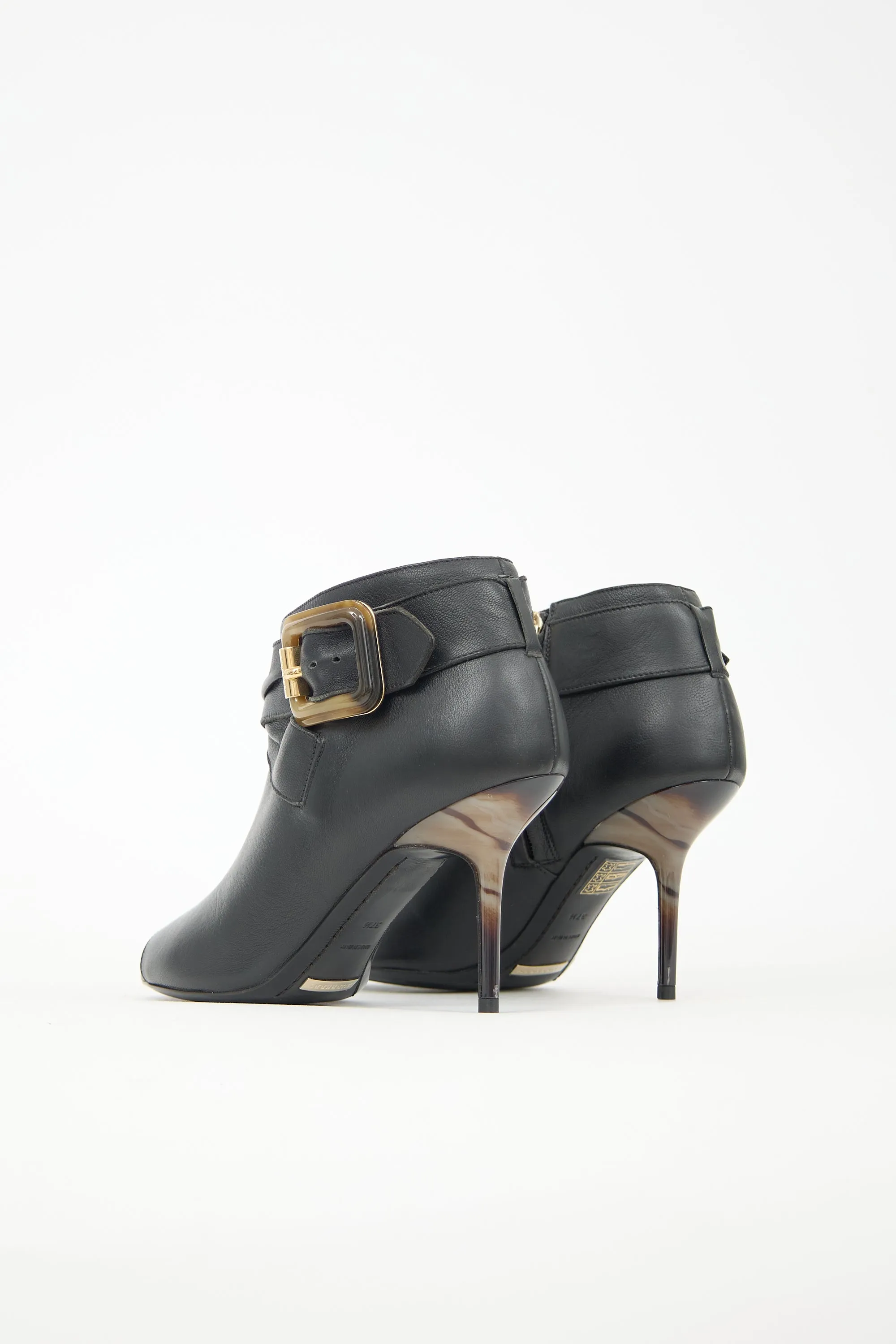 Leather Buckle Bootie sold by VSP Consignment product image thumbnail 4