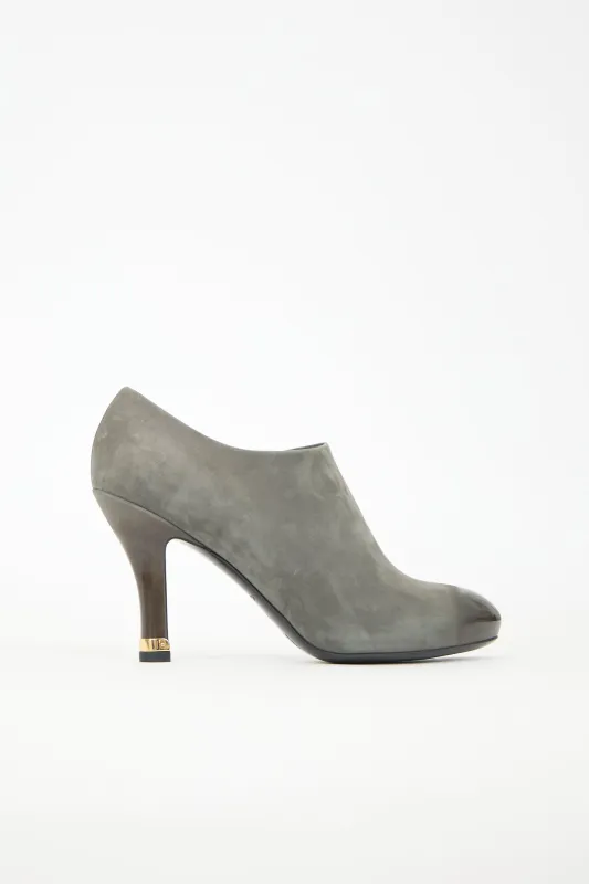 Suede & Leather Gradient Bootie made by Louis Vuitton