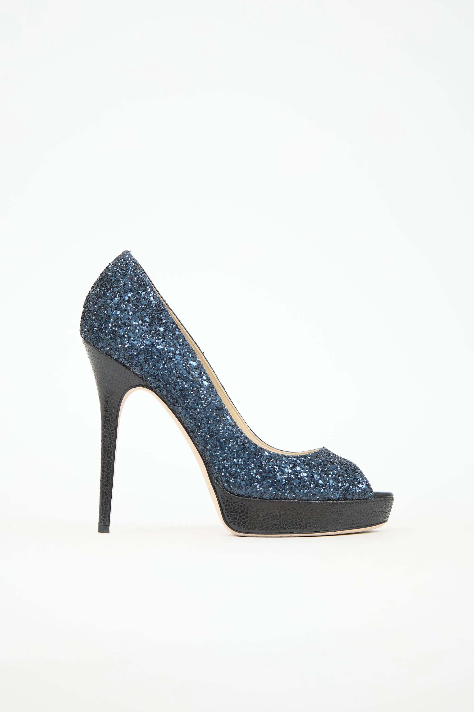 Glitter Platform Heel sold by VSP Consignment