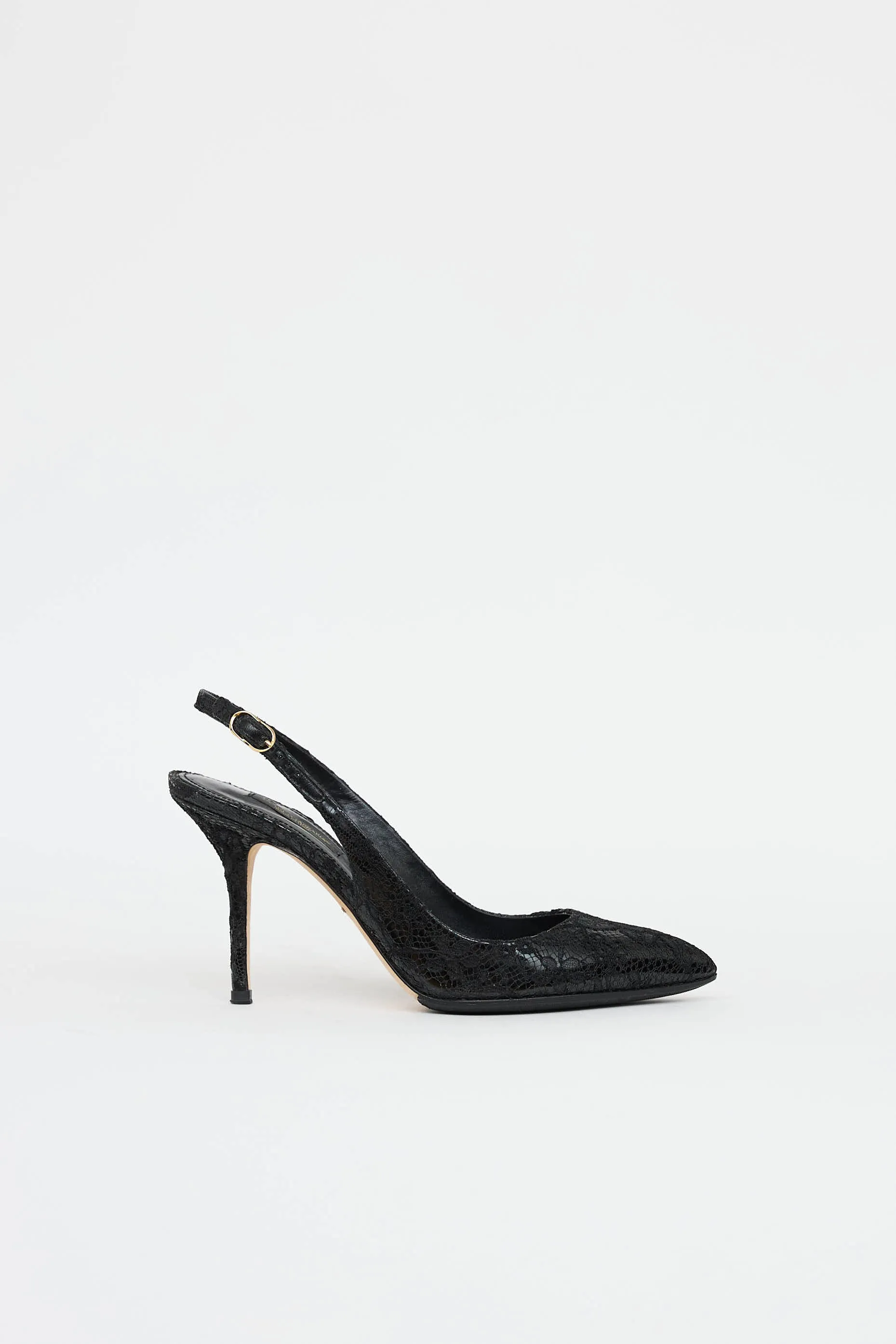 Lace Slingback Pump sold by VSP Consignment