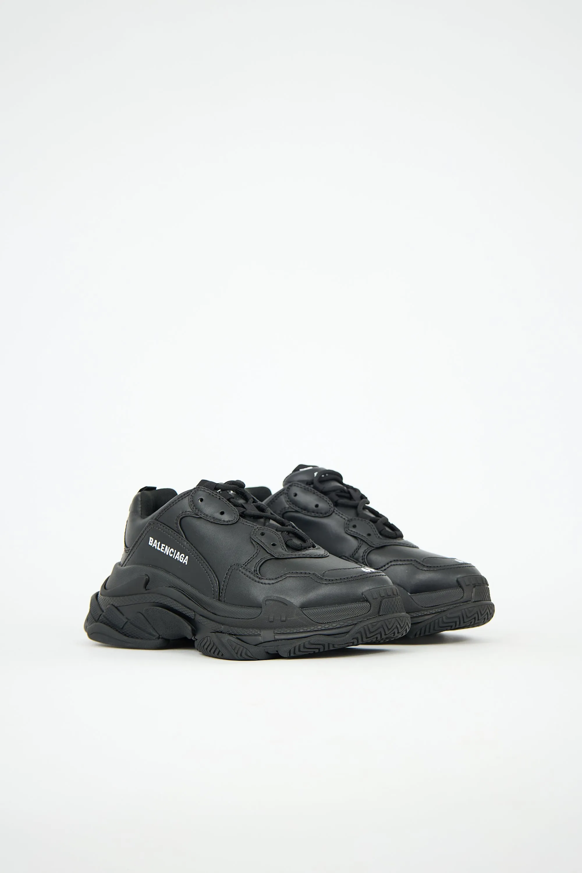 Faux Leather Triple S Sneaker sold by VSP Consignment product image thumbnail 2