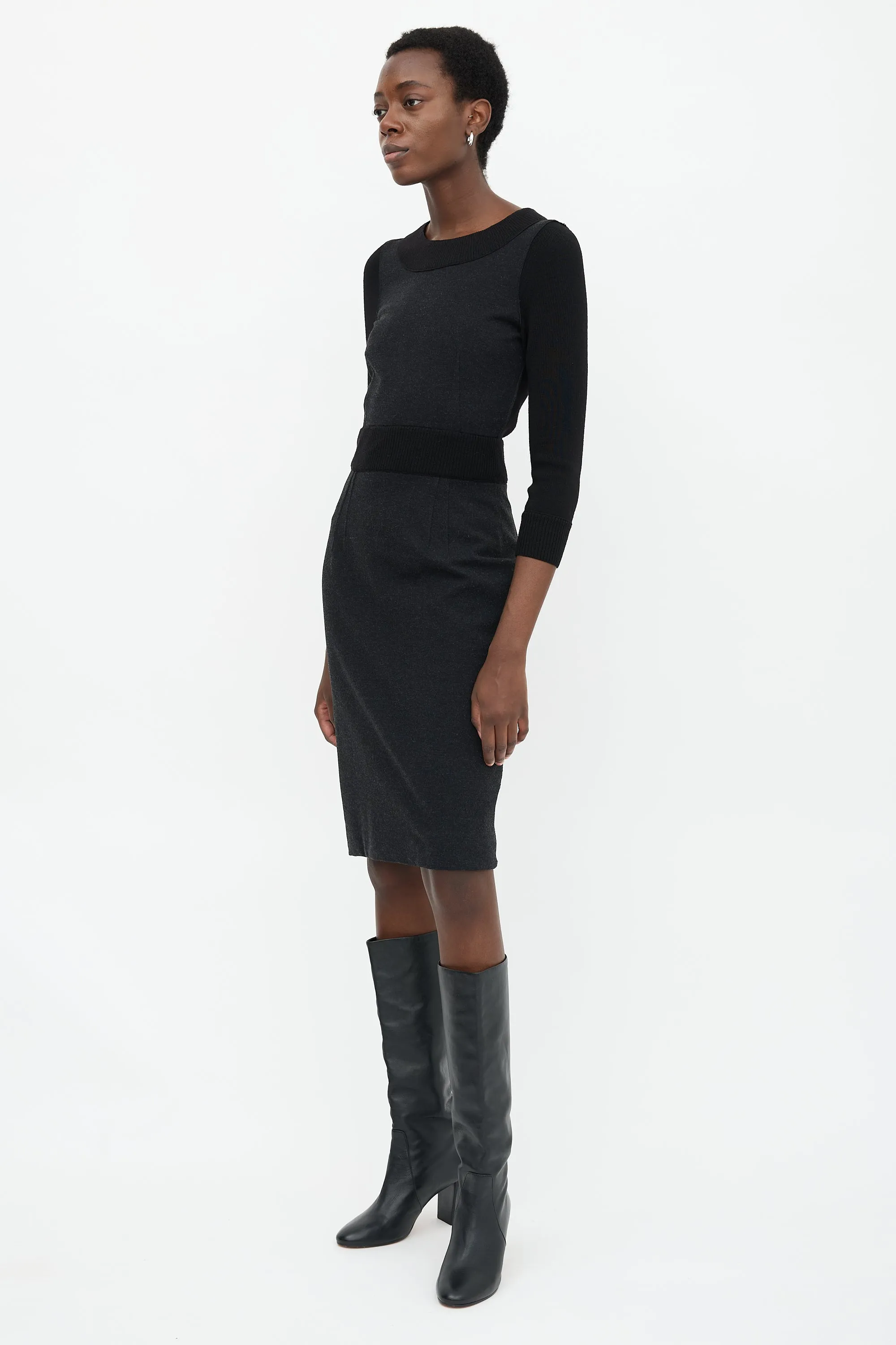 Knit Panelled Dress sold by VSP Consignment product image thumbnail 3