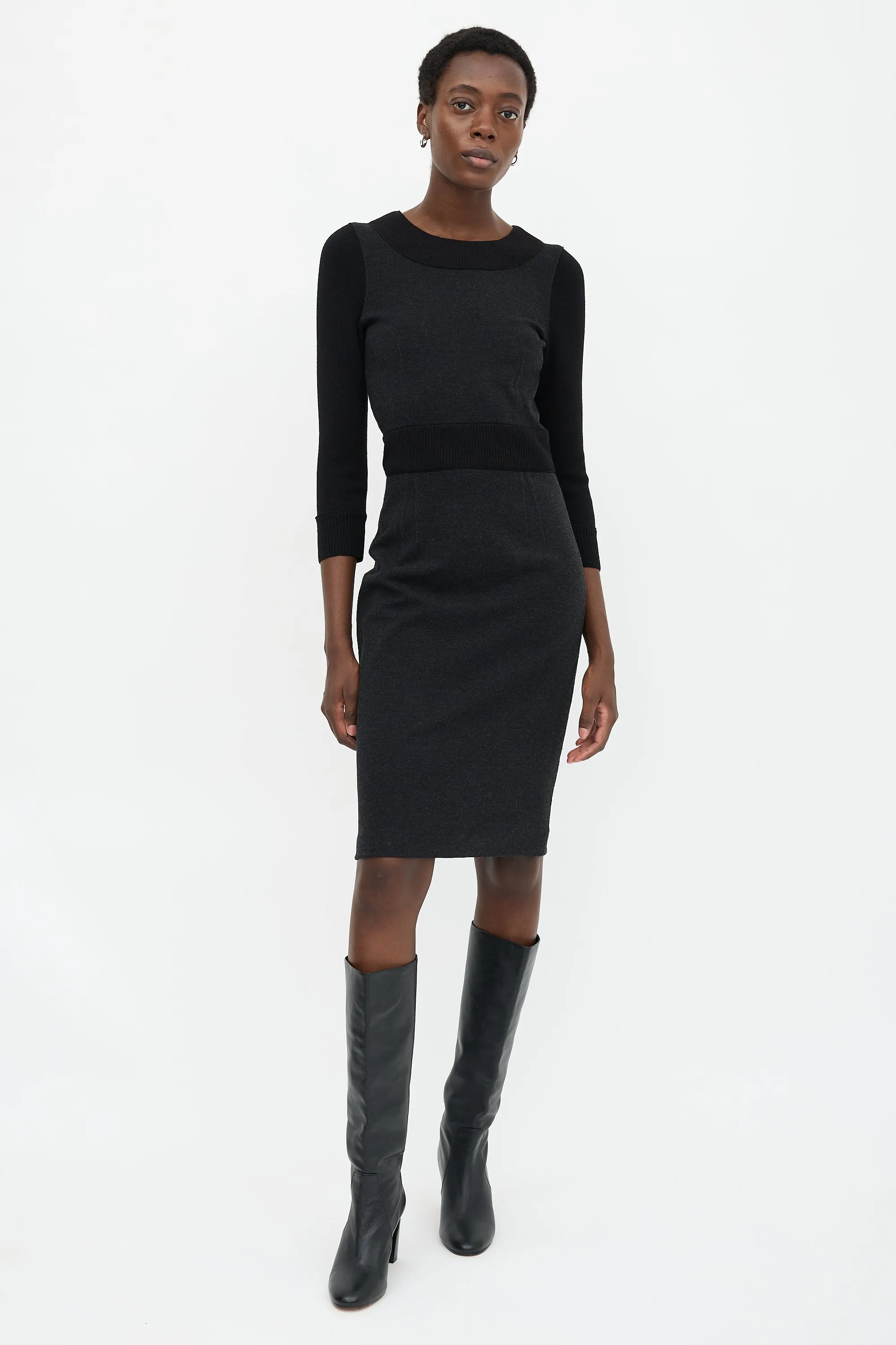 Knit Panelled Dress sold by VSP Consignment product image thumbnail 5