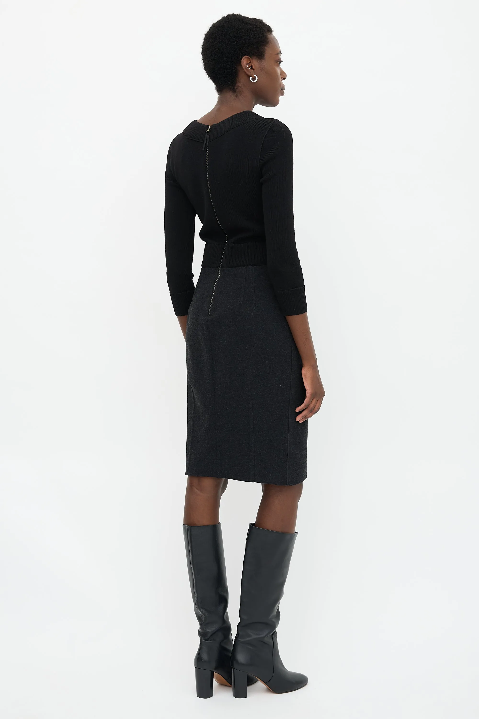 Knit Panelled Dress sold by VSP Consignment product image thumbnail 4