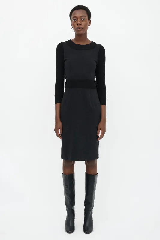 Knit Panelled Dress sold by VSP Consignment