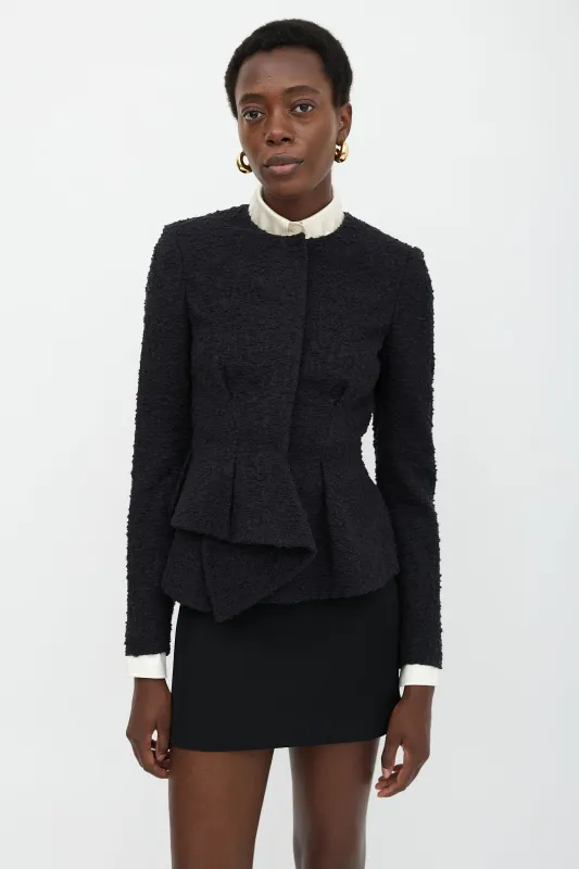 Boucle Asymmetrical Jacket sold by VSP Consignment