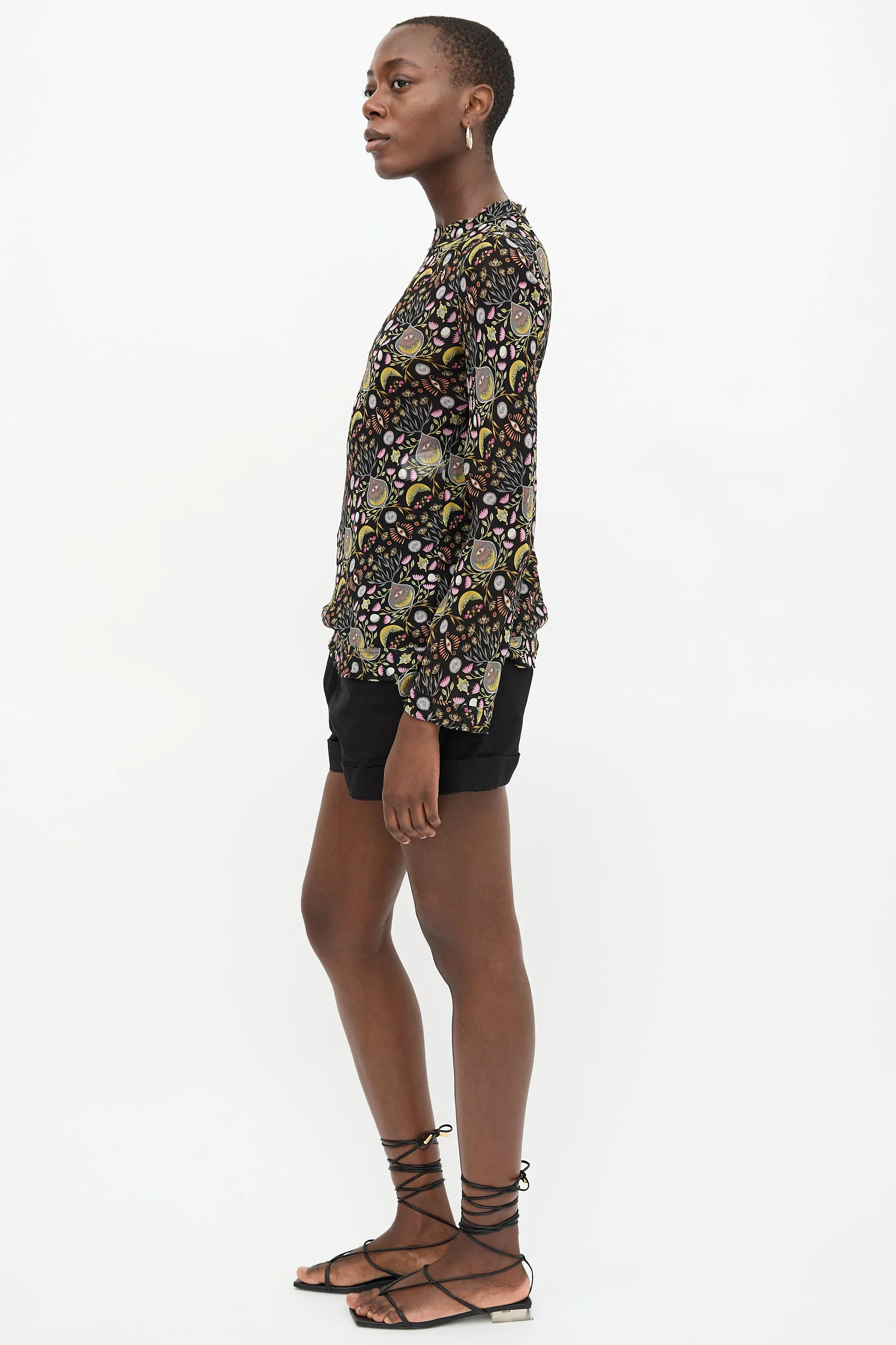 Sheer Floral Top sold by VSP Consignment product image thumbnail 4