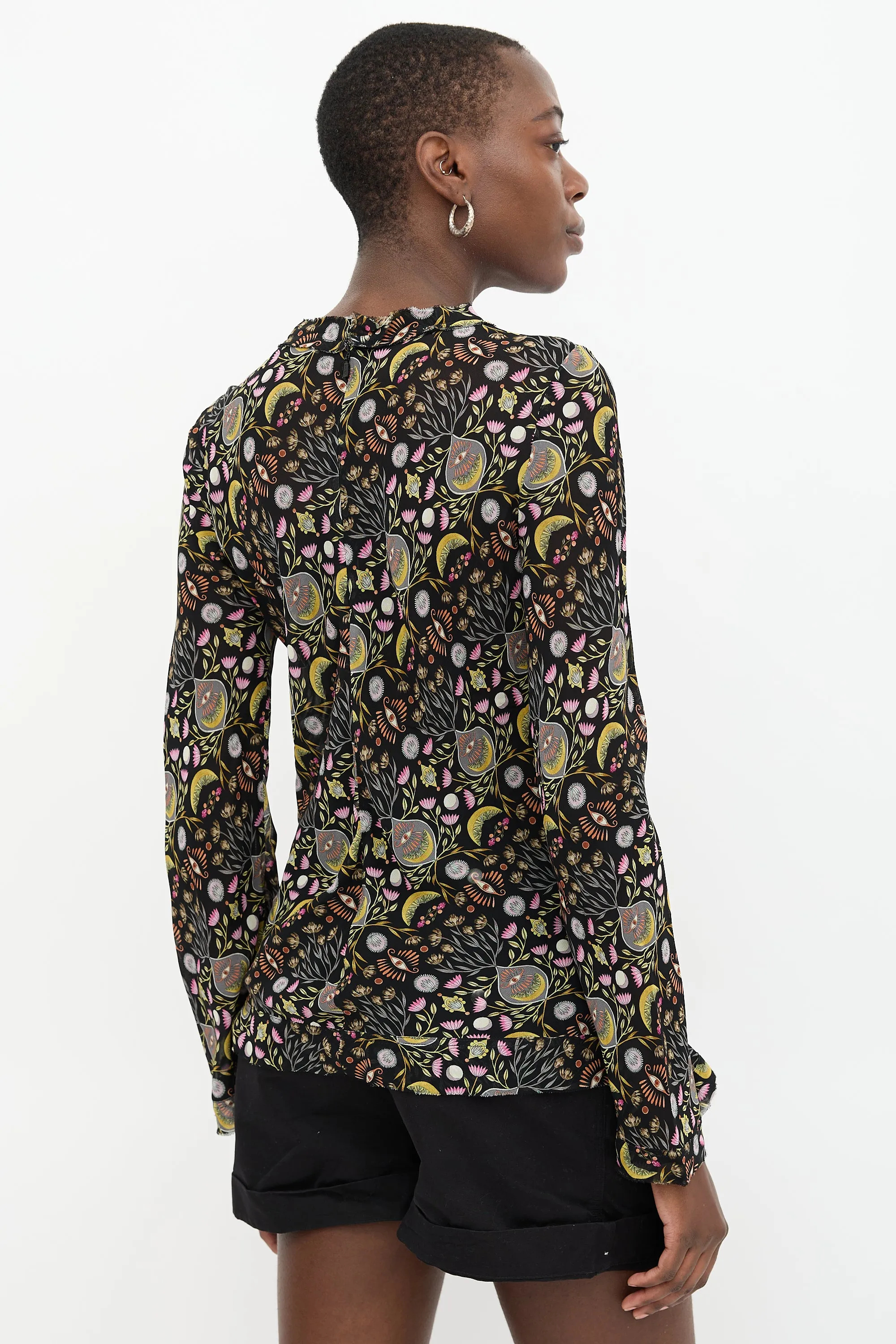 Sheer Floral Top sold by VSP Consignment product image thumbnail 5