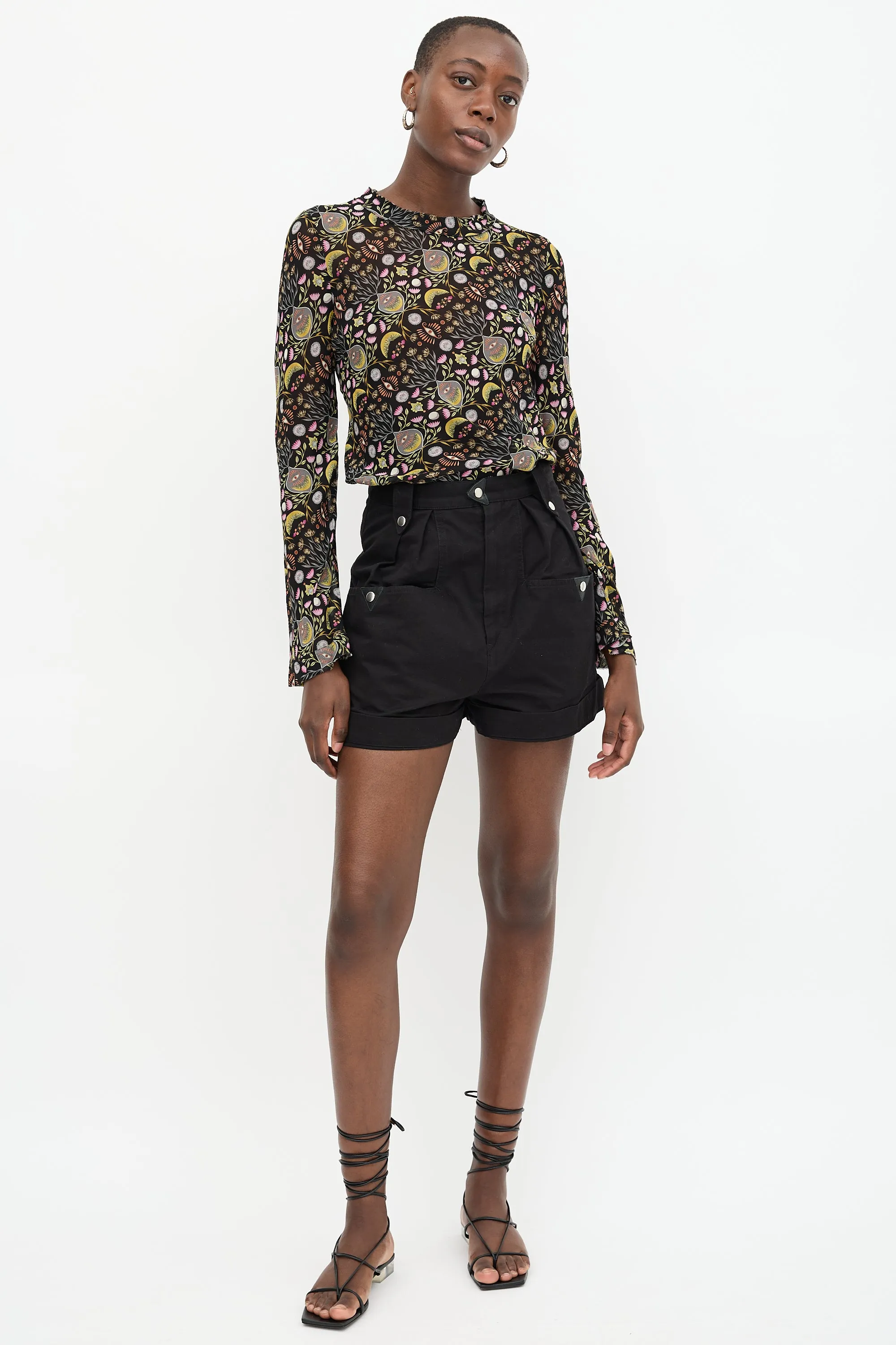 Sheer Floral Top sold by VSP Consignment product image thumbnail 2