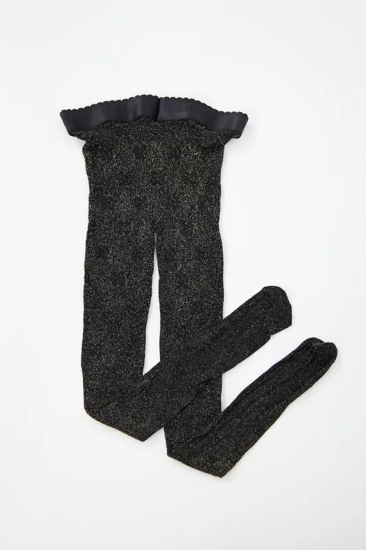 Metallic Mesh GG Tights sold by VSP Consignment