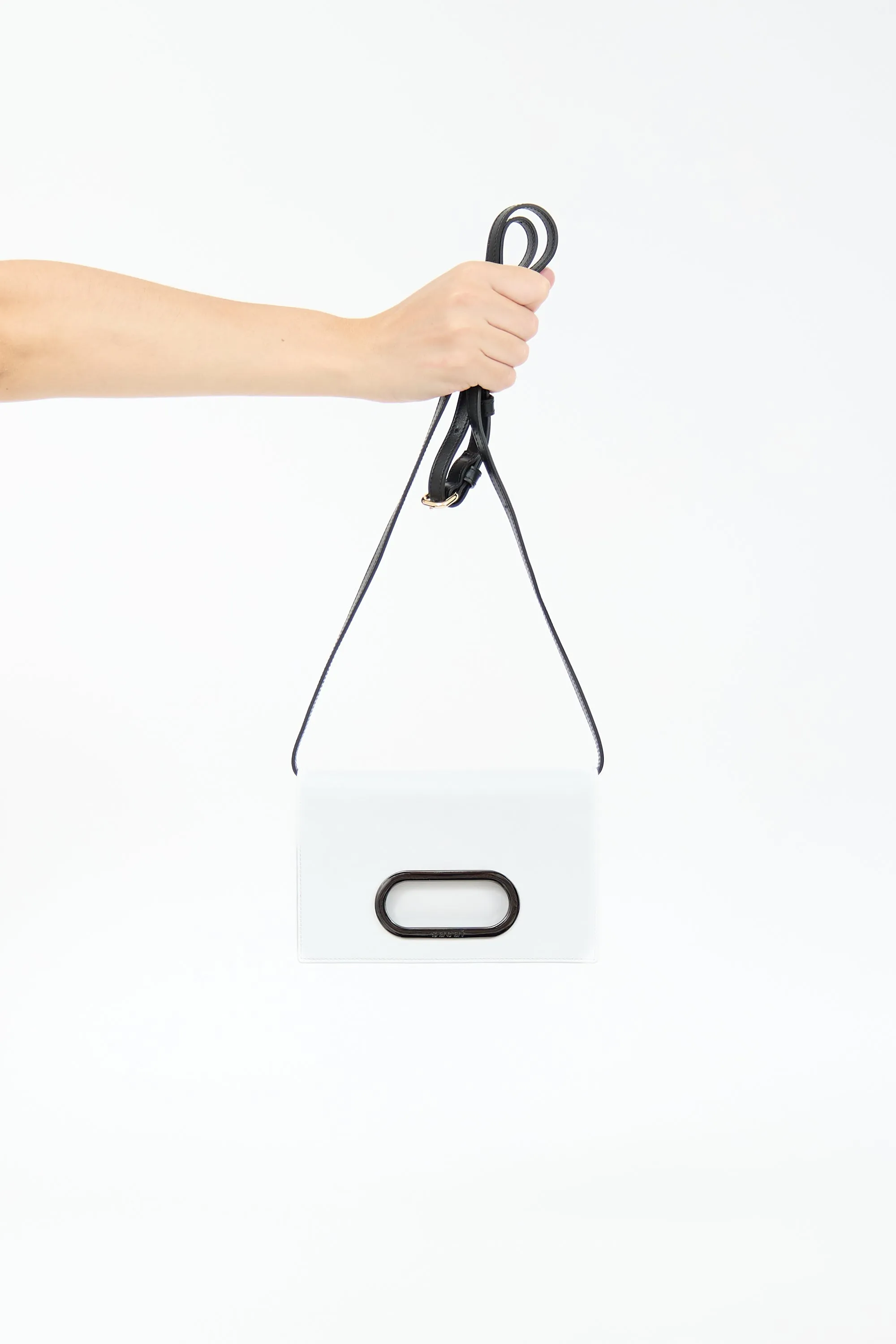 Leather Logo Crossbody Bag sold by VSP Consignment