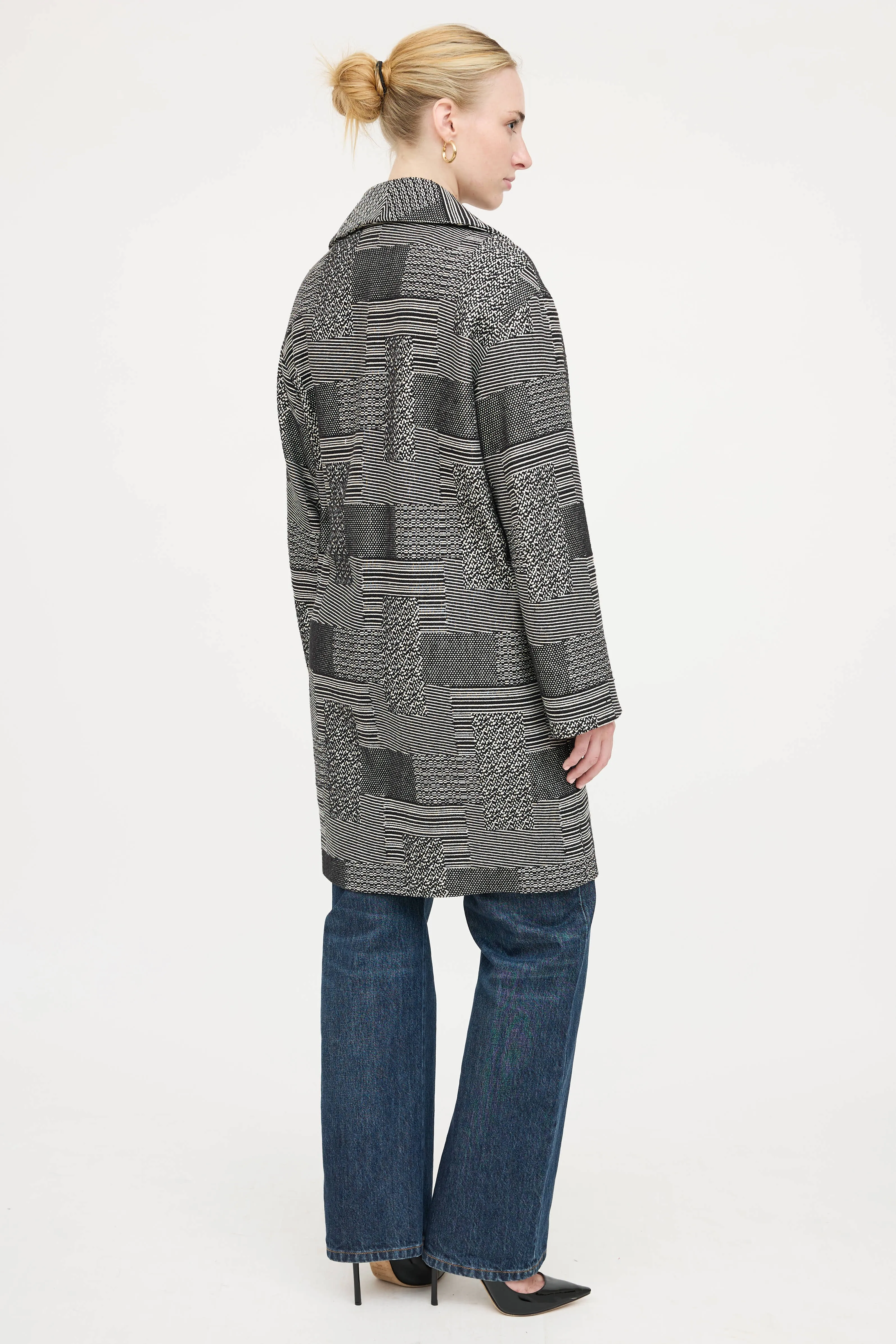 Woven Striped Coat sold by VSP Consignment product image thumbnail 4