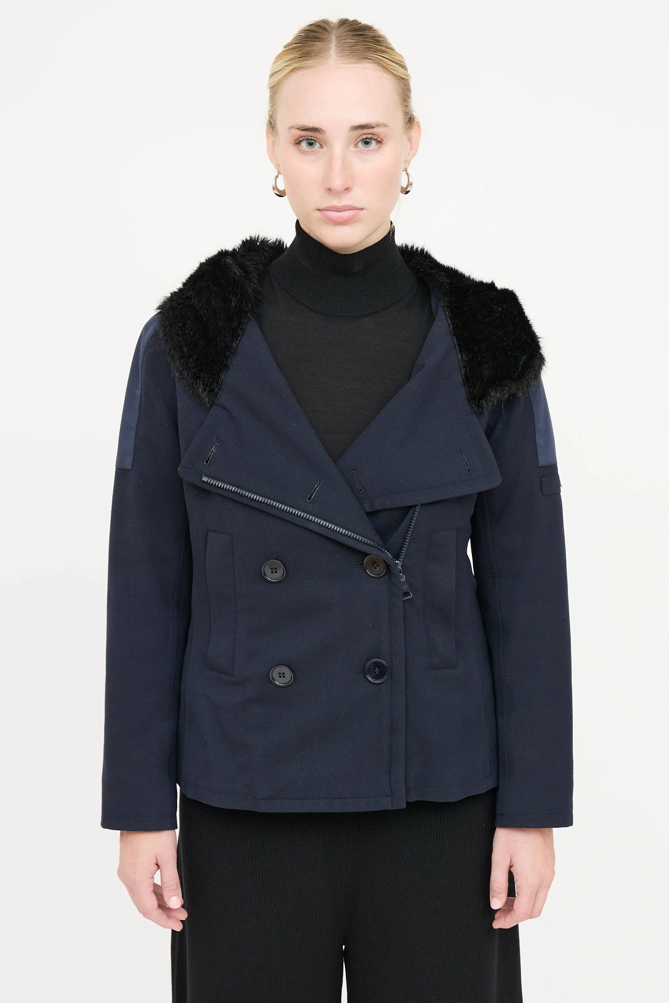 Faux Fur Hood Jacket sold by VSP Consignment product image thumbnail 2