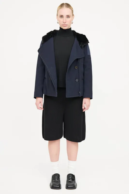 Faux Fur Hood Jacket sold by VSP Consignment