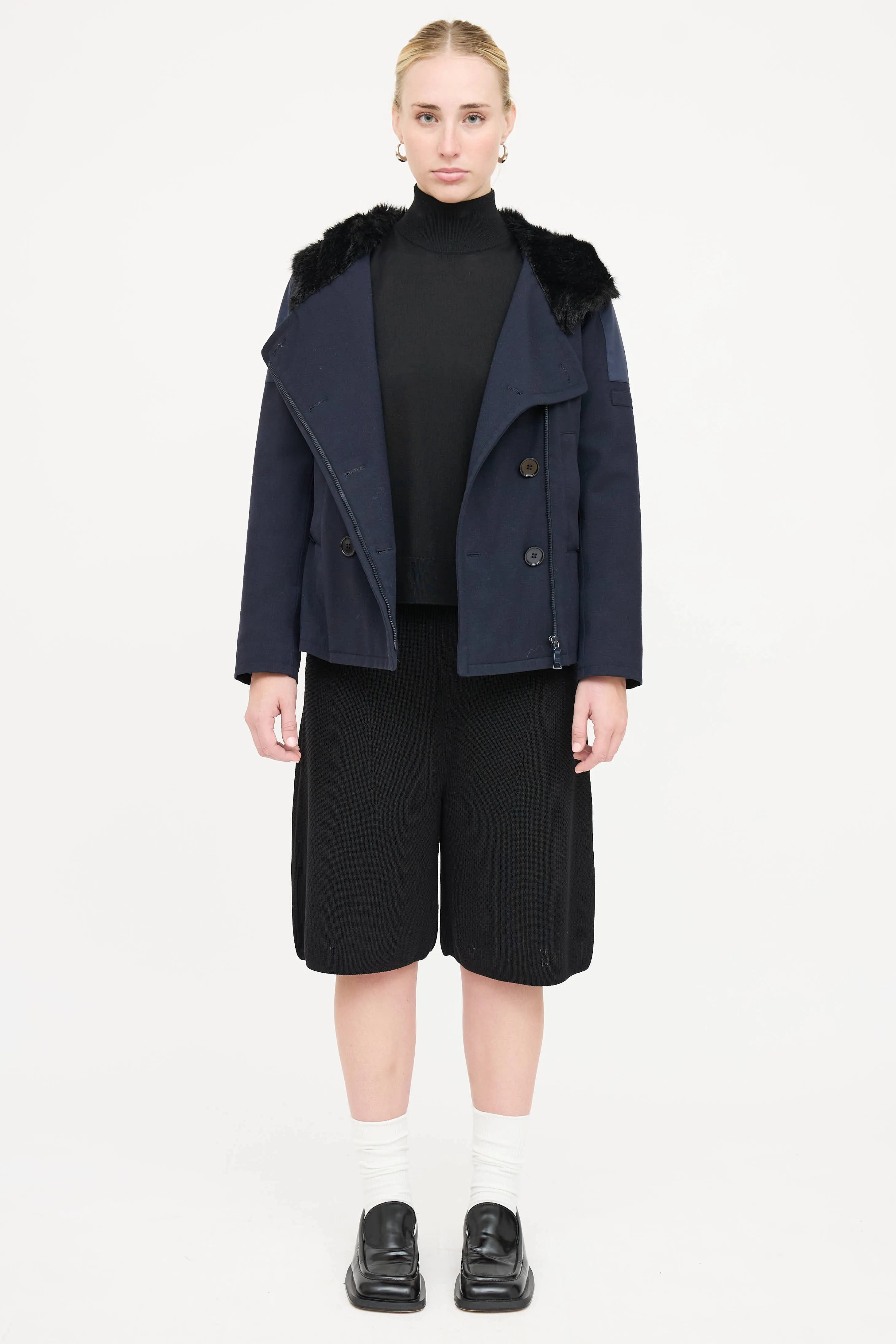 Faux Fur Hood Jacket sold by VSP Consignment