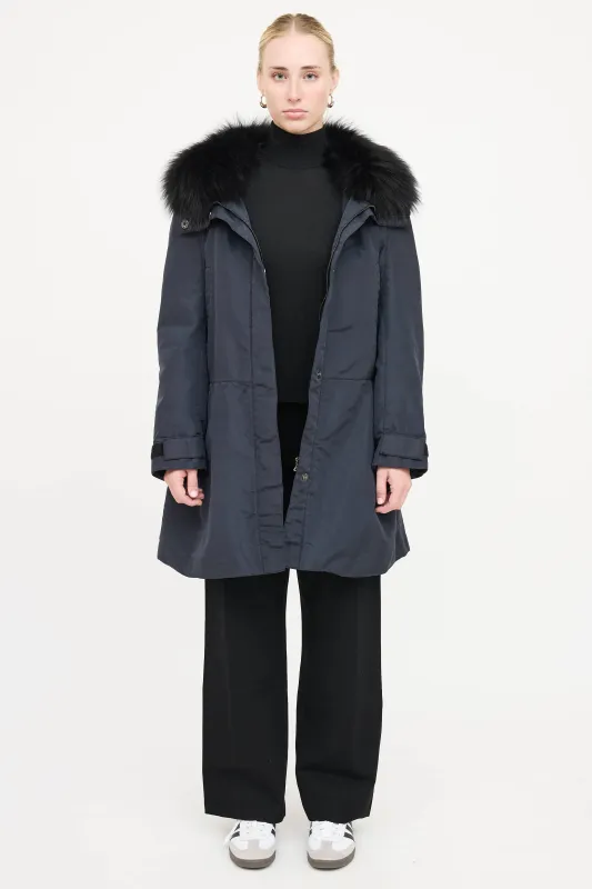 Nylon & Fur Jacket sold by VSP Consignment