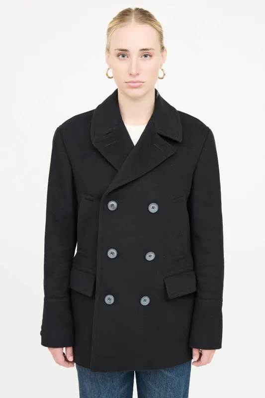 Wool Double Breasted Jacket sold by VSP Consignment