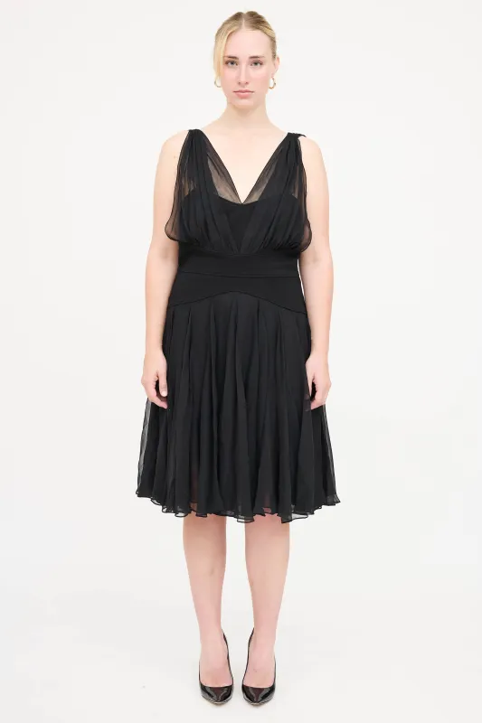 Silk Overlay Dress made by VSP Consignment