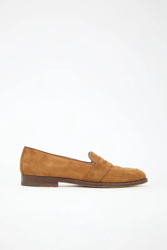 Suede Penny Loafer made by Gucci