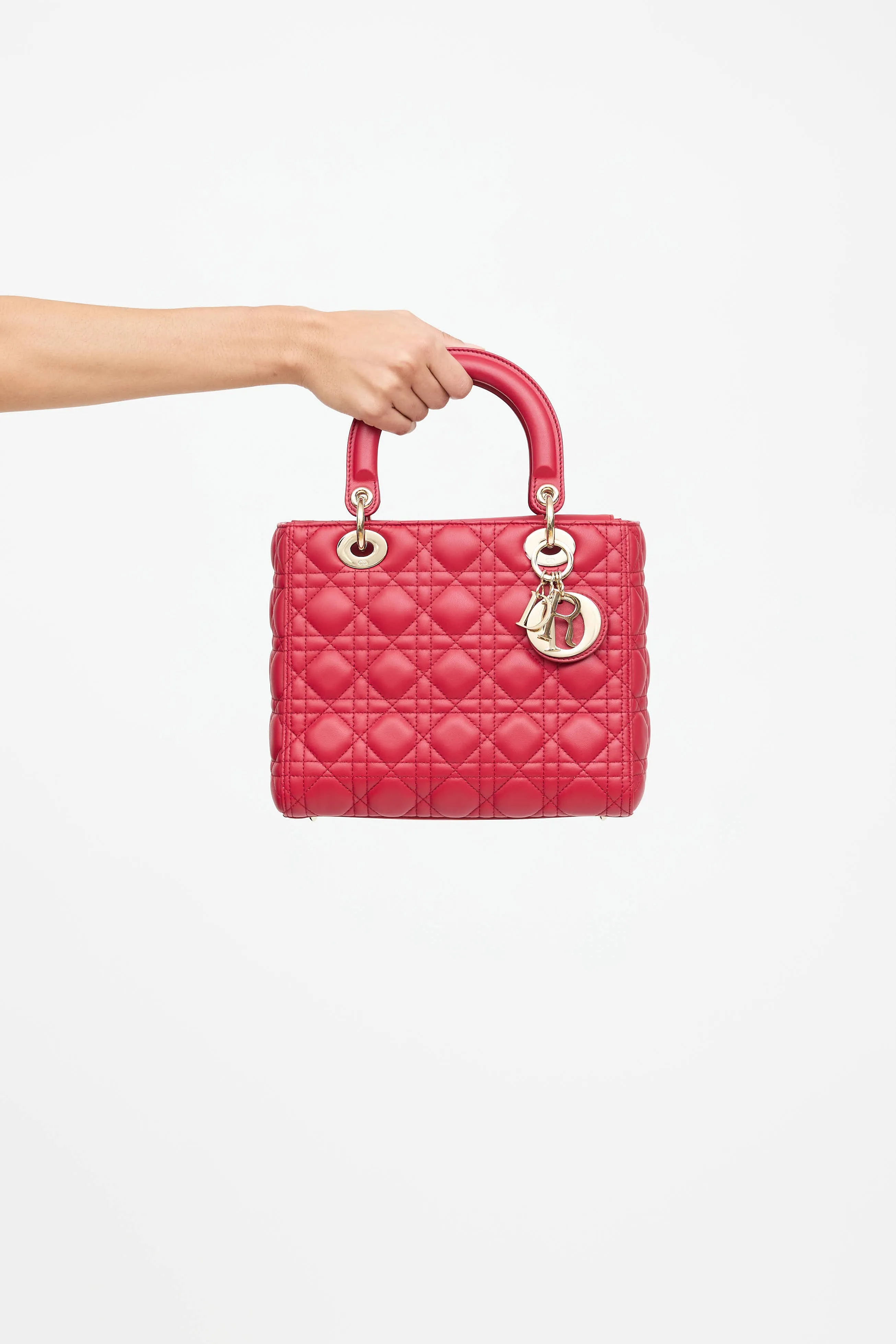 2020 Lady Dior Medium Leather Bag sold by VSP Consignment