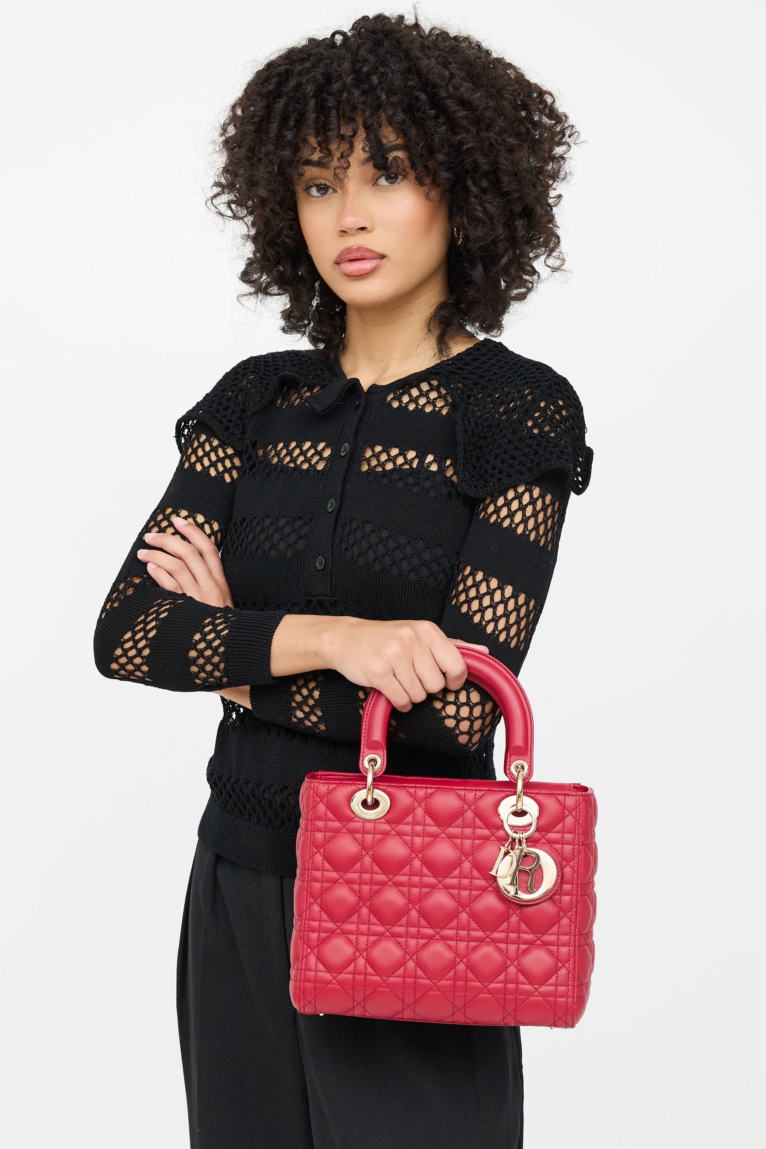 2020 Lady Dior Medium Leather Bag sold by VSP Consignment product image thumbnail 4