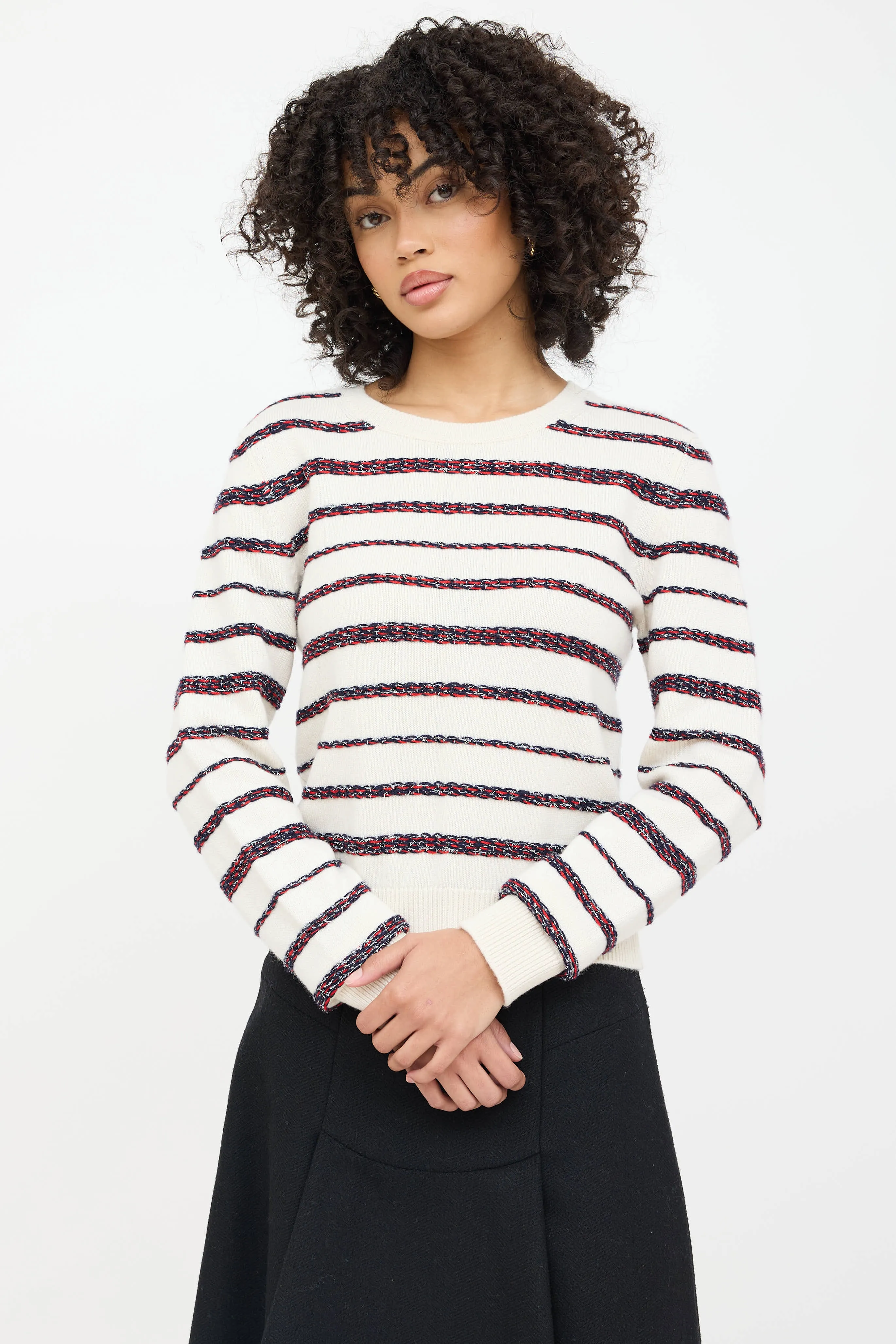Spring 2020 Cashmere Knit Striped Sweater sold by VSP Consignment