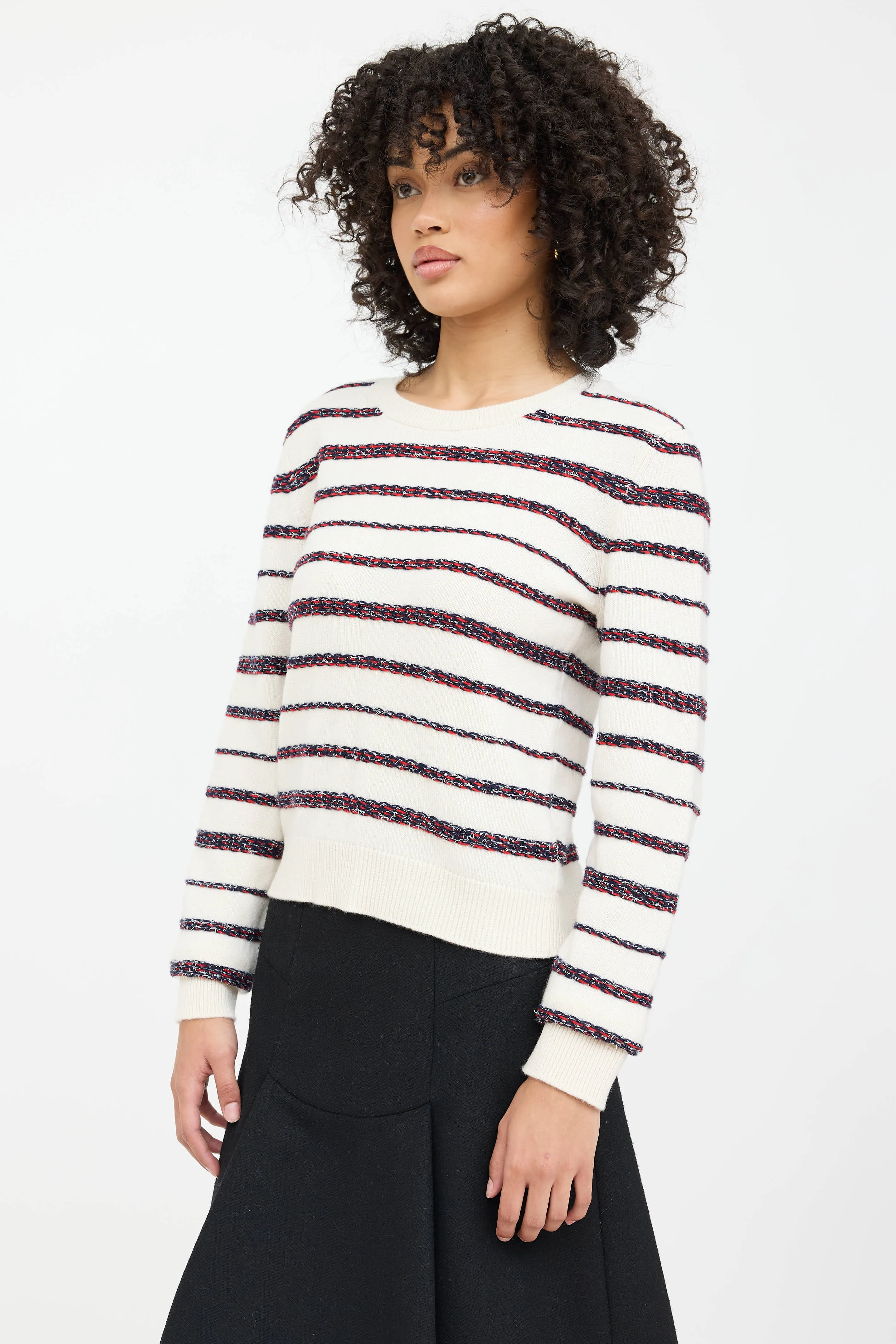 Spring 2020 Cashmere Knit Striped Sweater sold by VSP Consignment product image thumbnail 3
