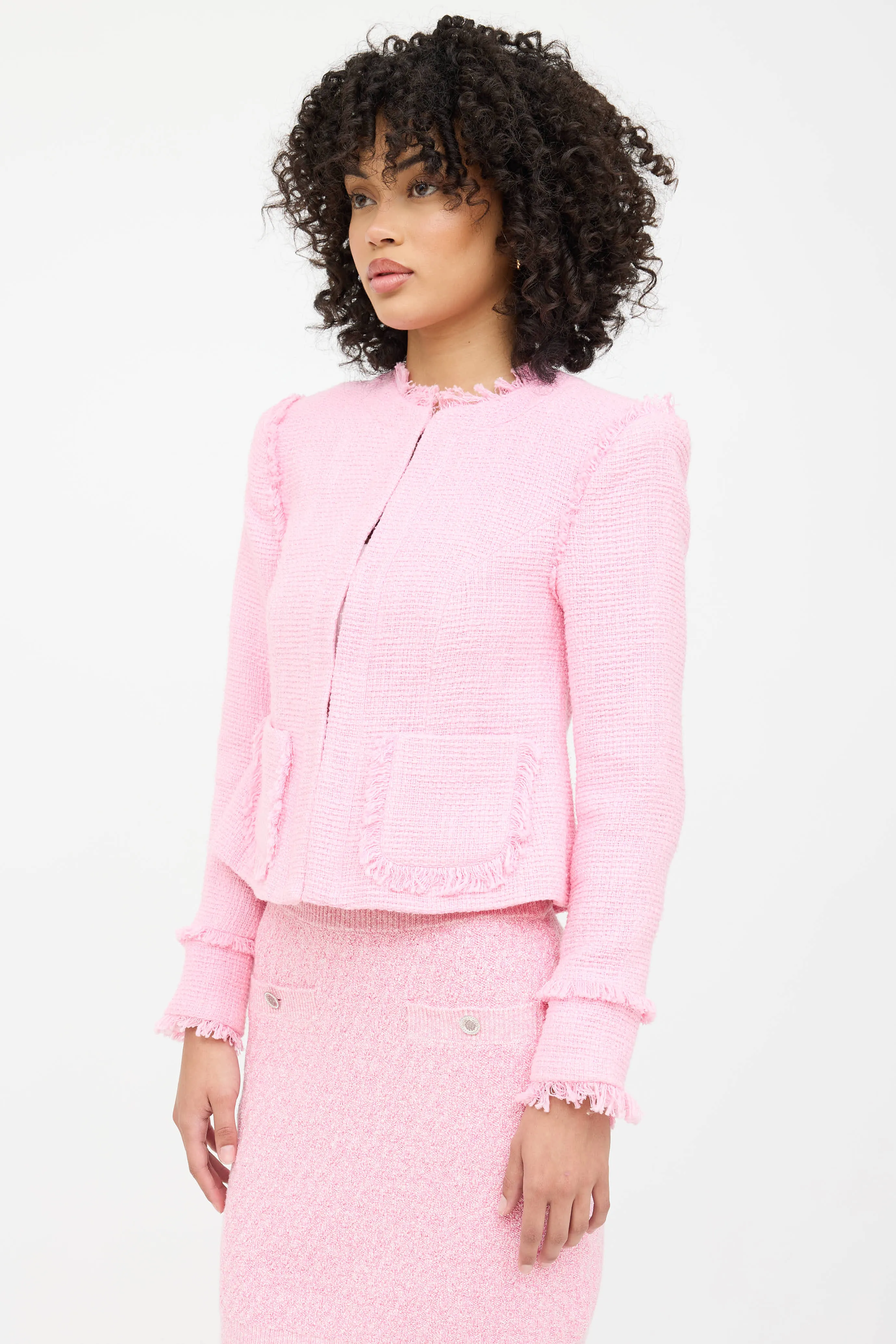 Tweed Fringe Jacket sold by VSP Consignment product image thumbnail 3