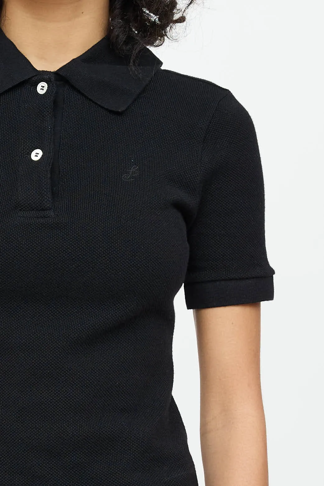 Embroidered Logo Cropped Polo Shirt sold by VSP Consignment product image thumbnail 5