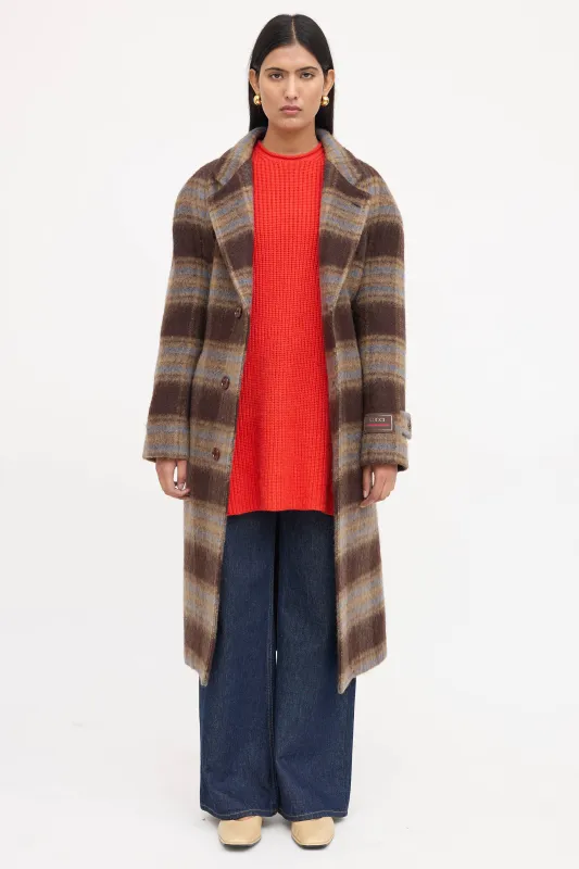 Wool Plaid Coat sold by VSP Consignment