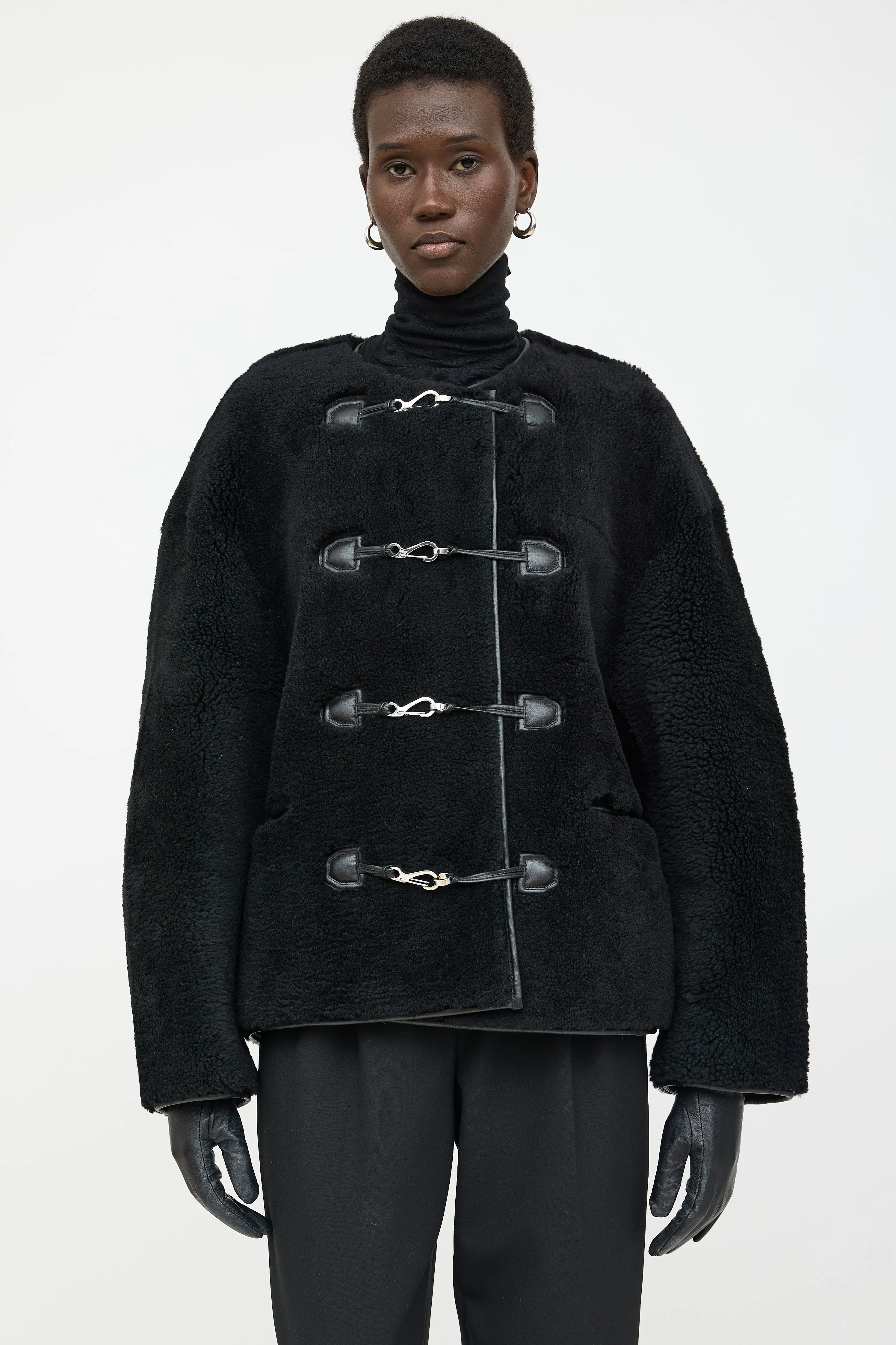 Teddy Shearling Clasp Jacket sold by VSP Consignment product image thumbnail 2