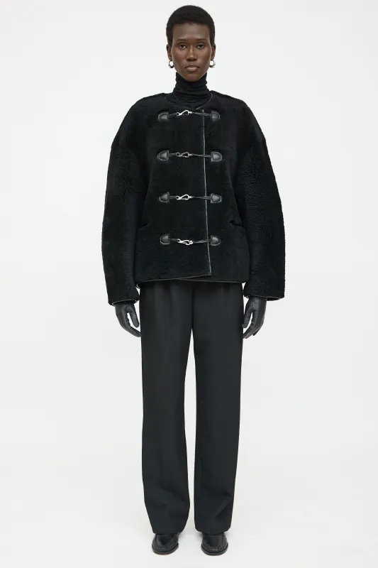 Teddy Shearling Clasp Jacket made by Toteme