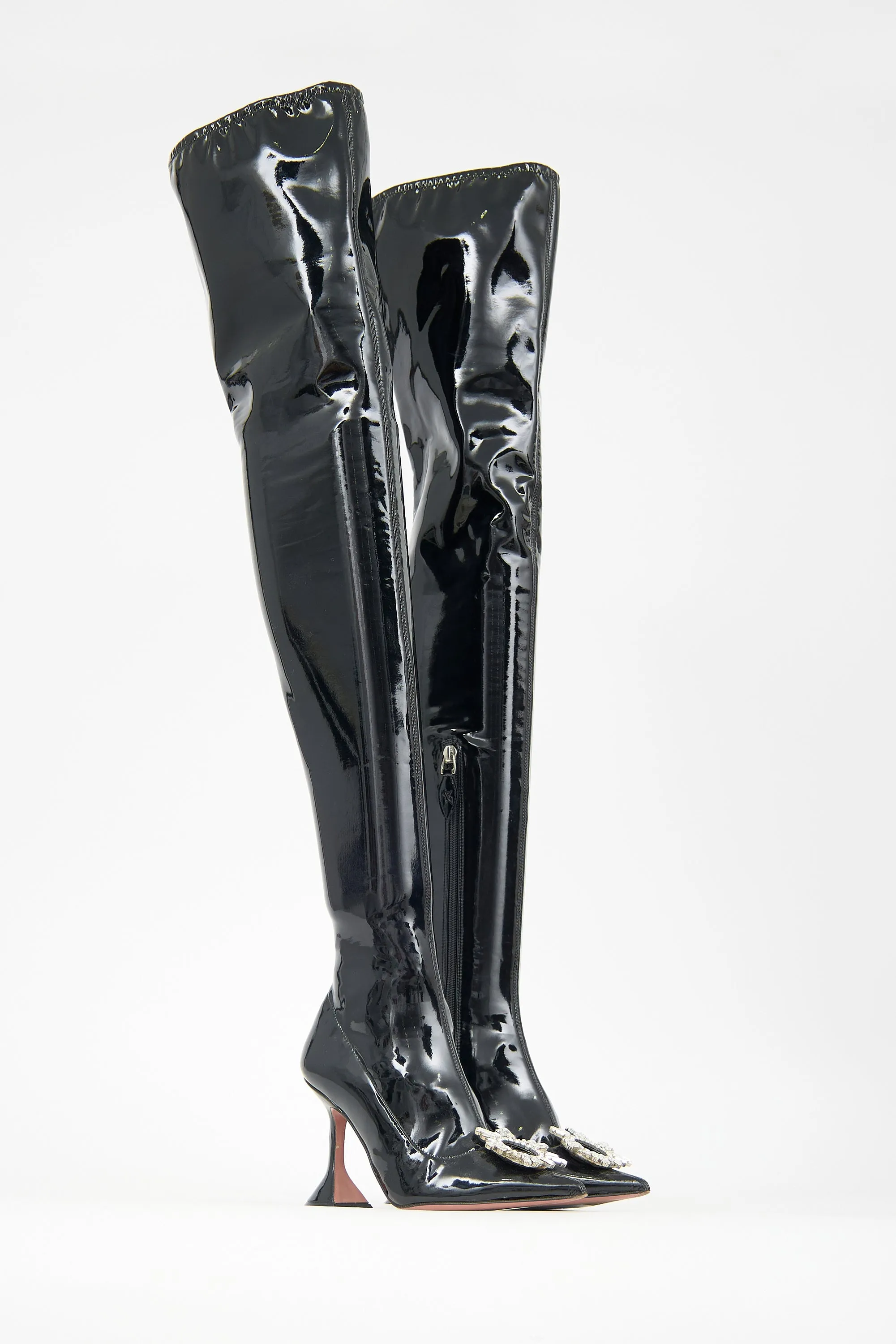 Latex Begum Embellished Thigh Boot sold by VSP Consignment product image thumbnail 2