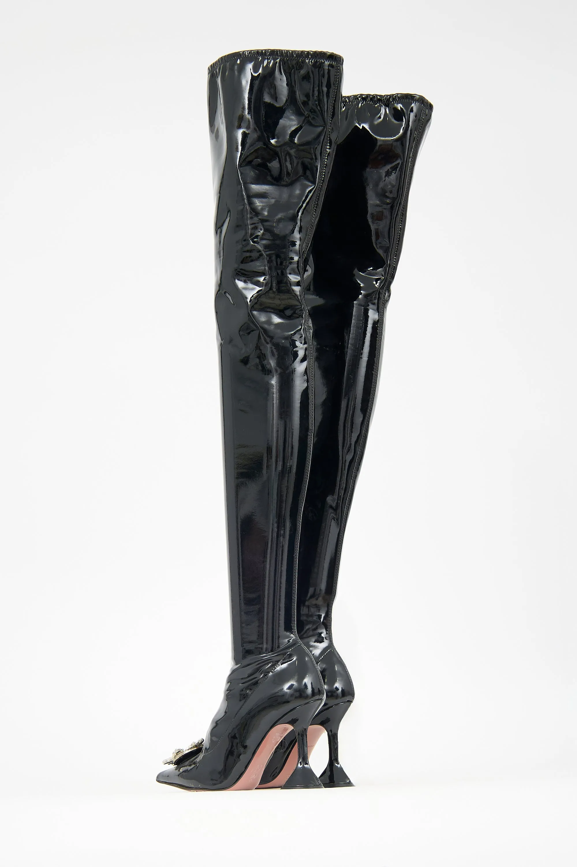 Latex Begum Embellished Thigh Boot sold by VSP Consignment product image thumbnail 4