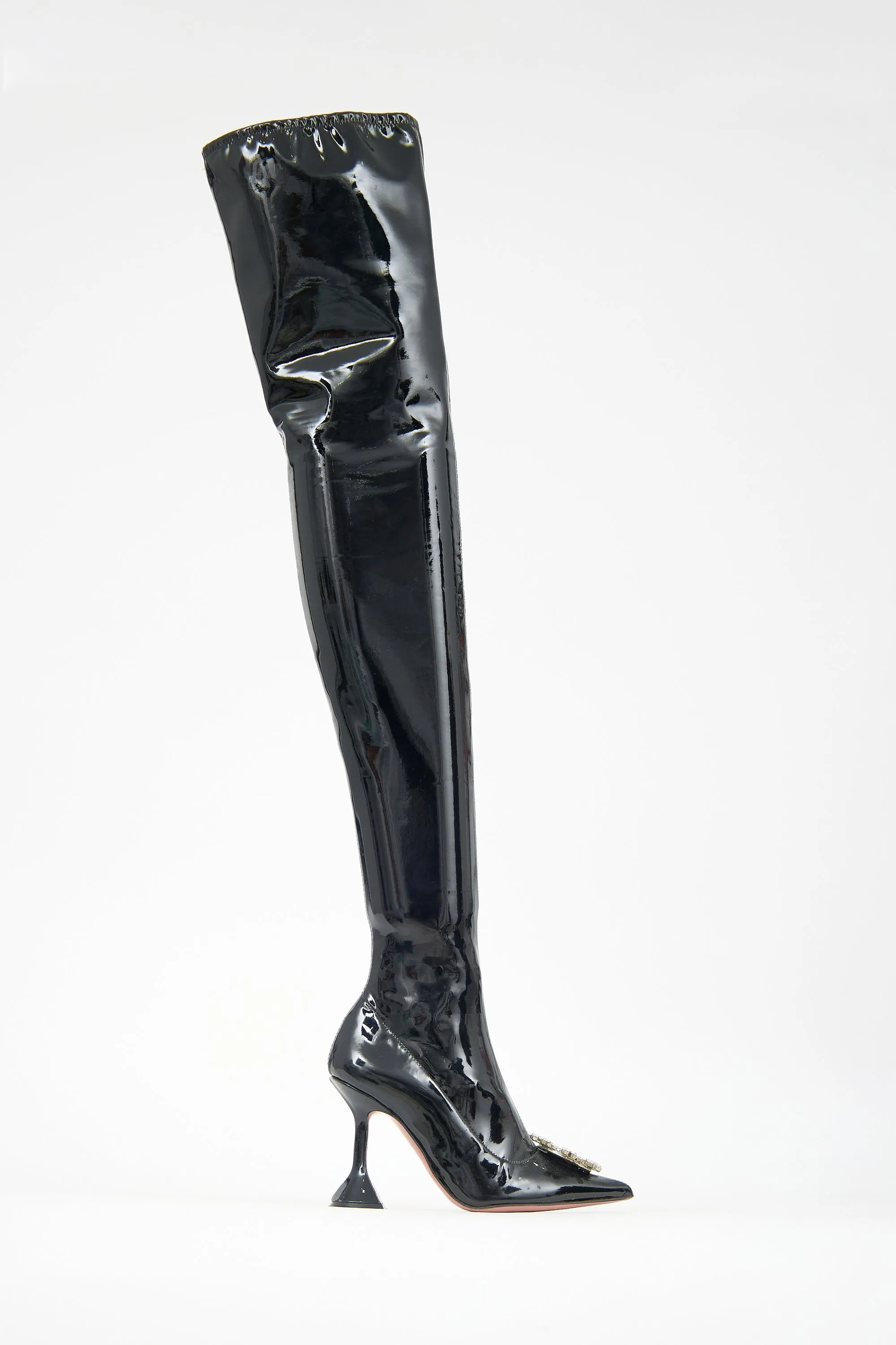 Latex Begum Embellished Thigh Boot sold by VSP Consignment