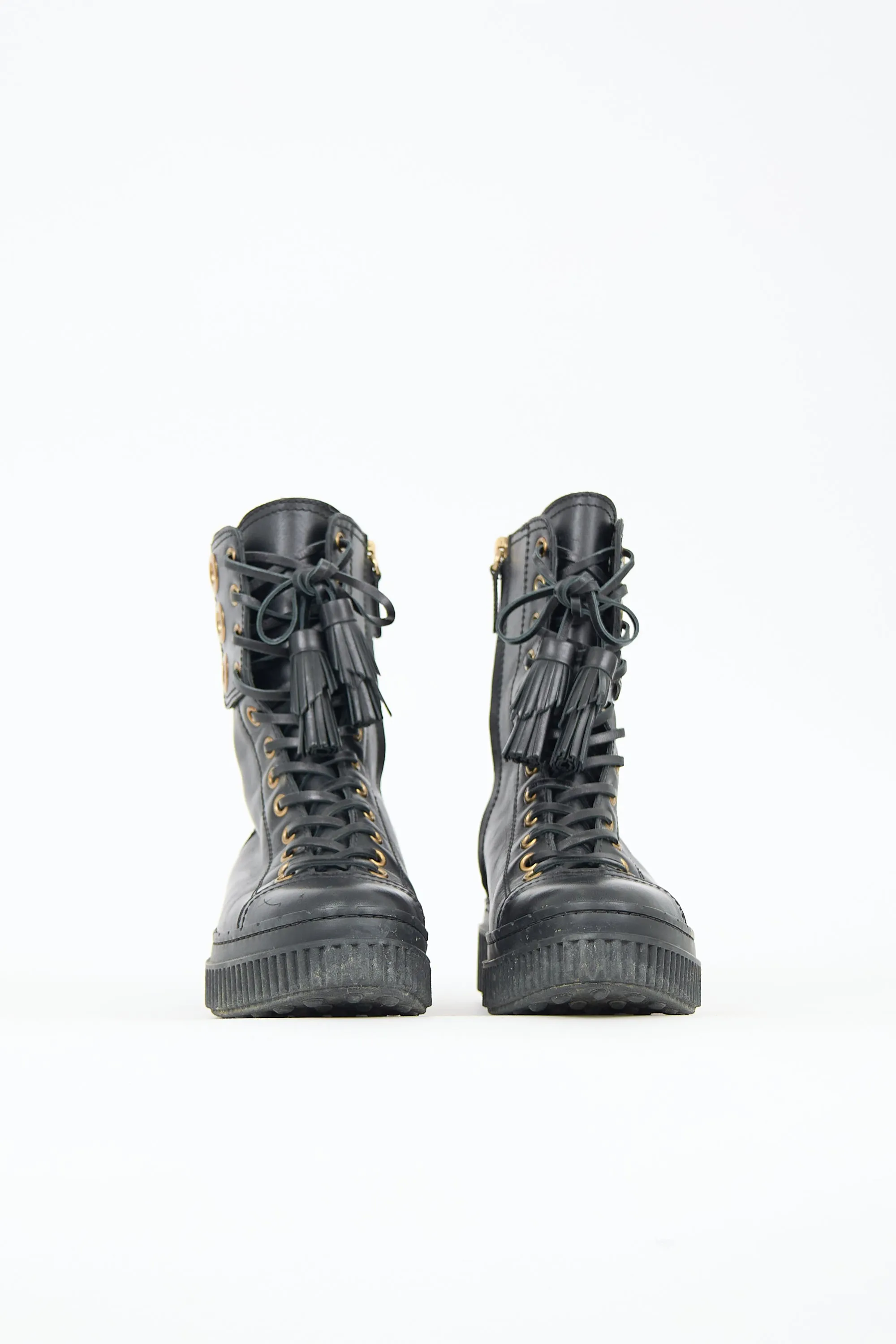 Leather Lace Up Boot sold by VSP Consignment product image thumbnail 3