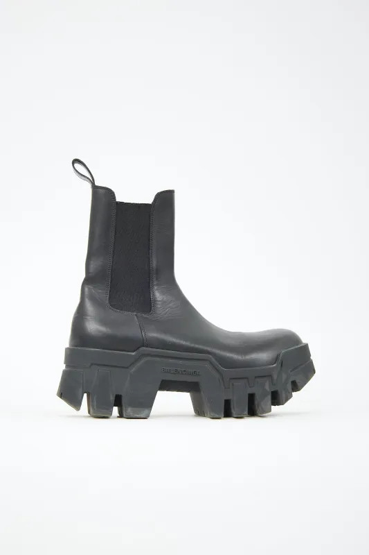 Leather Bulldozer Chelsea Boot made by Balenciaga