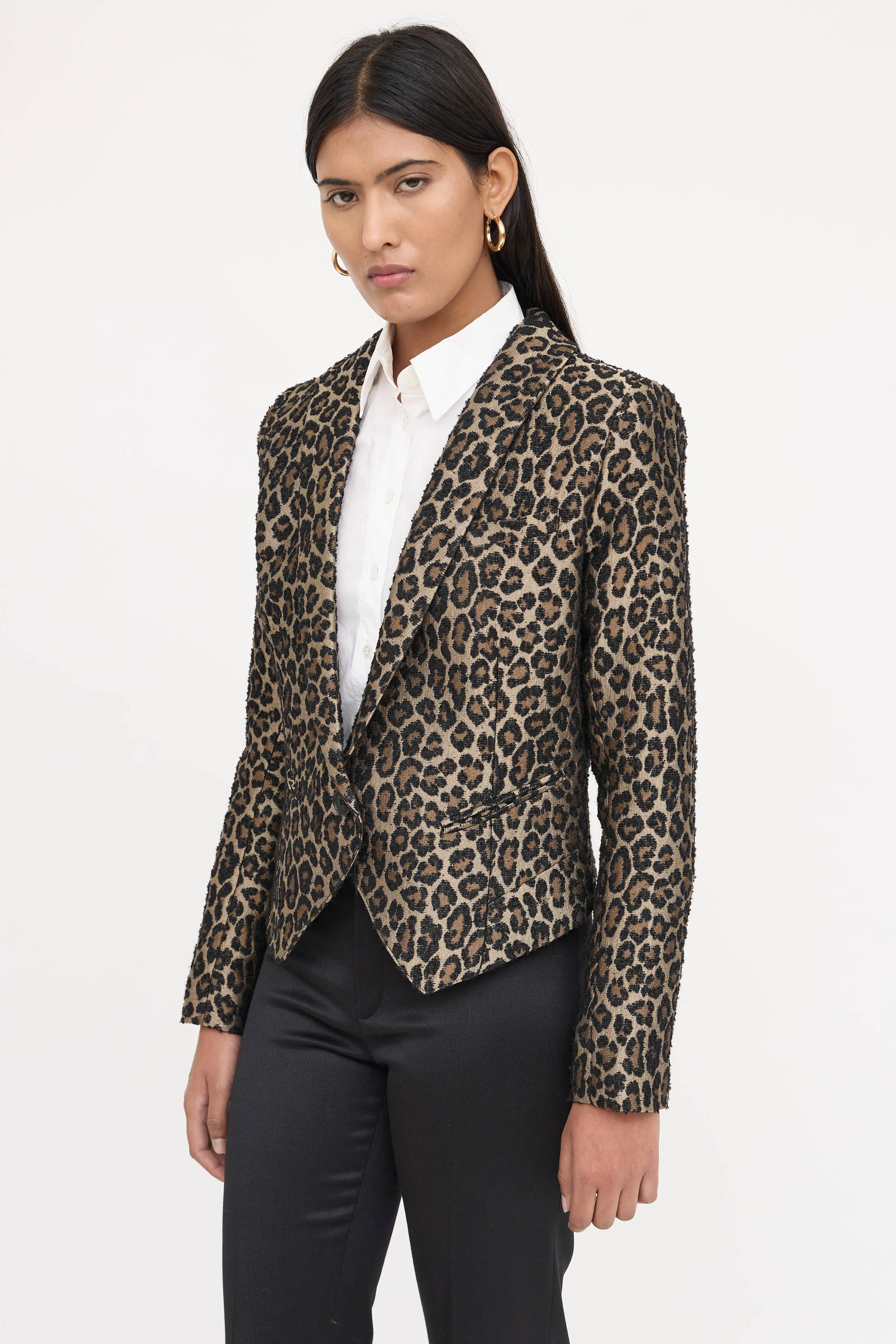 Single Button Patterned Blazer sold by VSP Consignment product image thumbnail 3