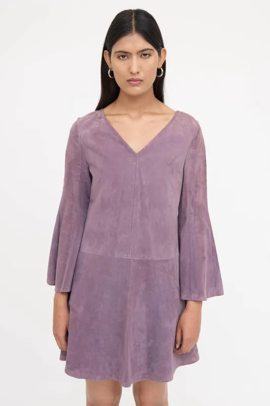 Suede Flared Dress sold by VSP Consignment