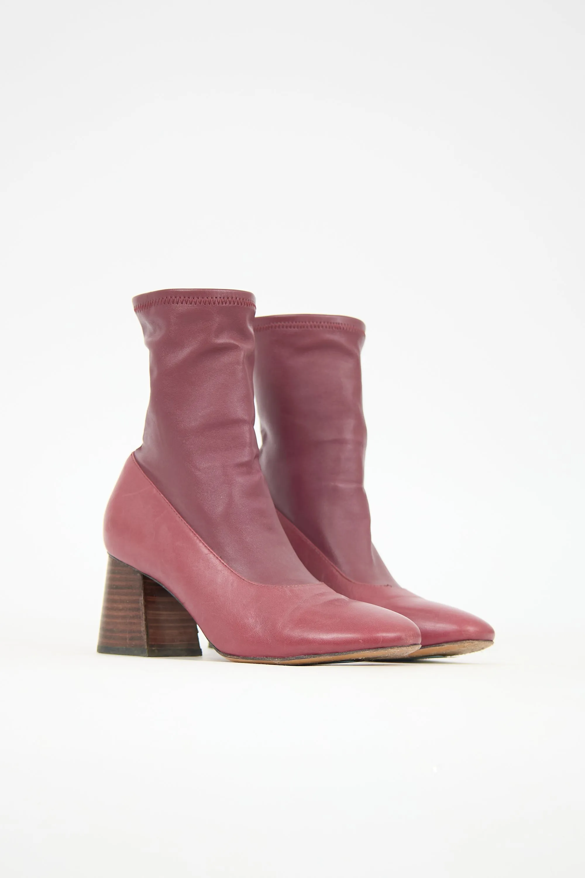 Leather Sock Boot sold by VSP Consignment product image thumbnail 2