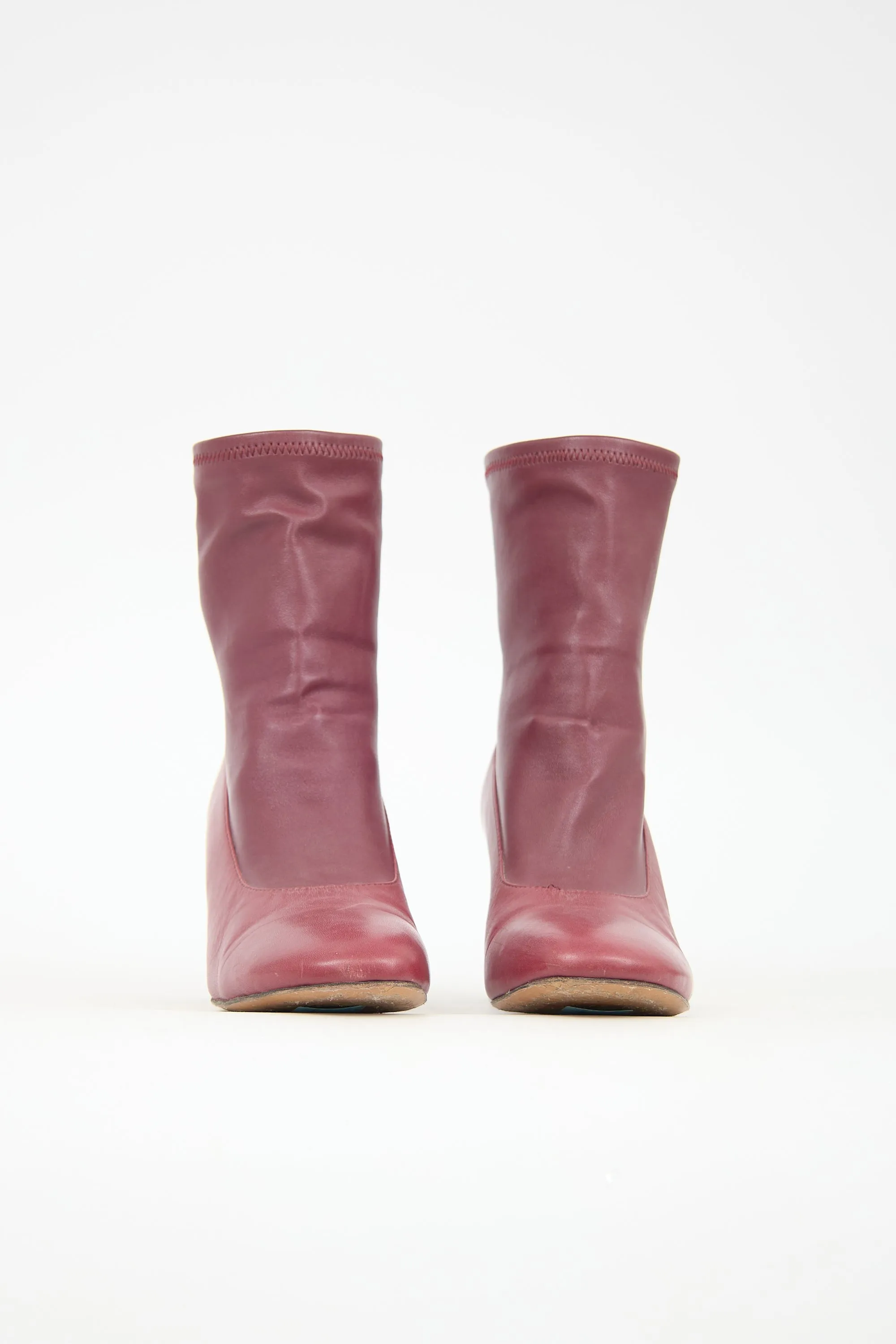 Leather Sock Boot sold by VSP Consignment product image thumbnail 3