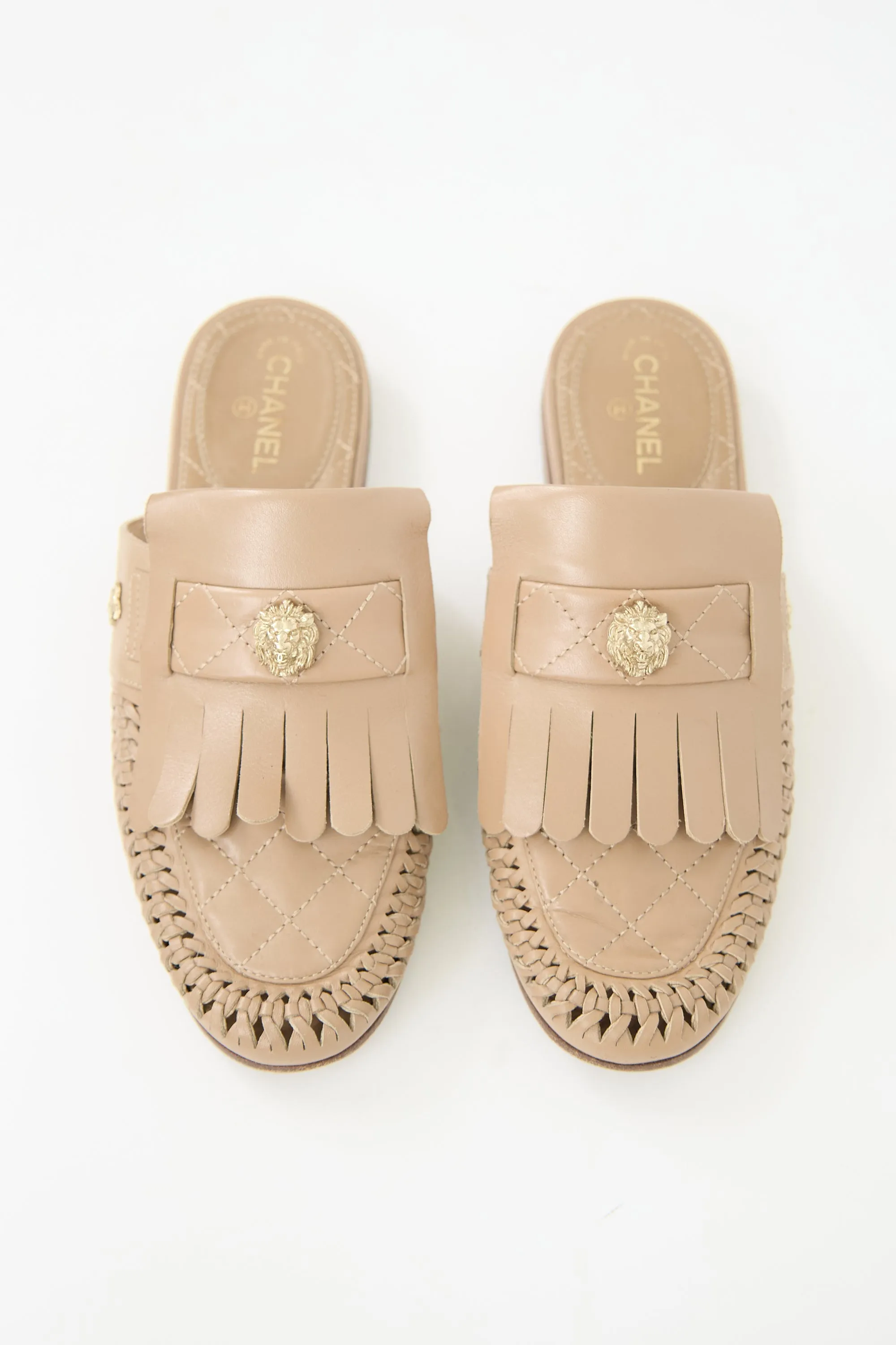 2018 Leather Fringe CC Mule sold by VSP Consignment